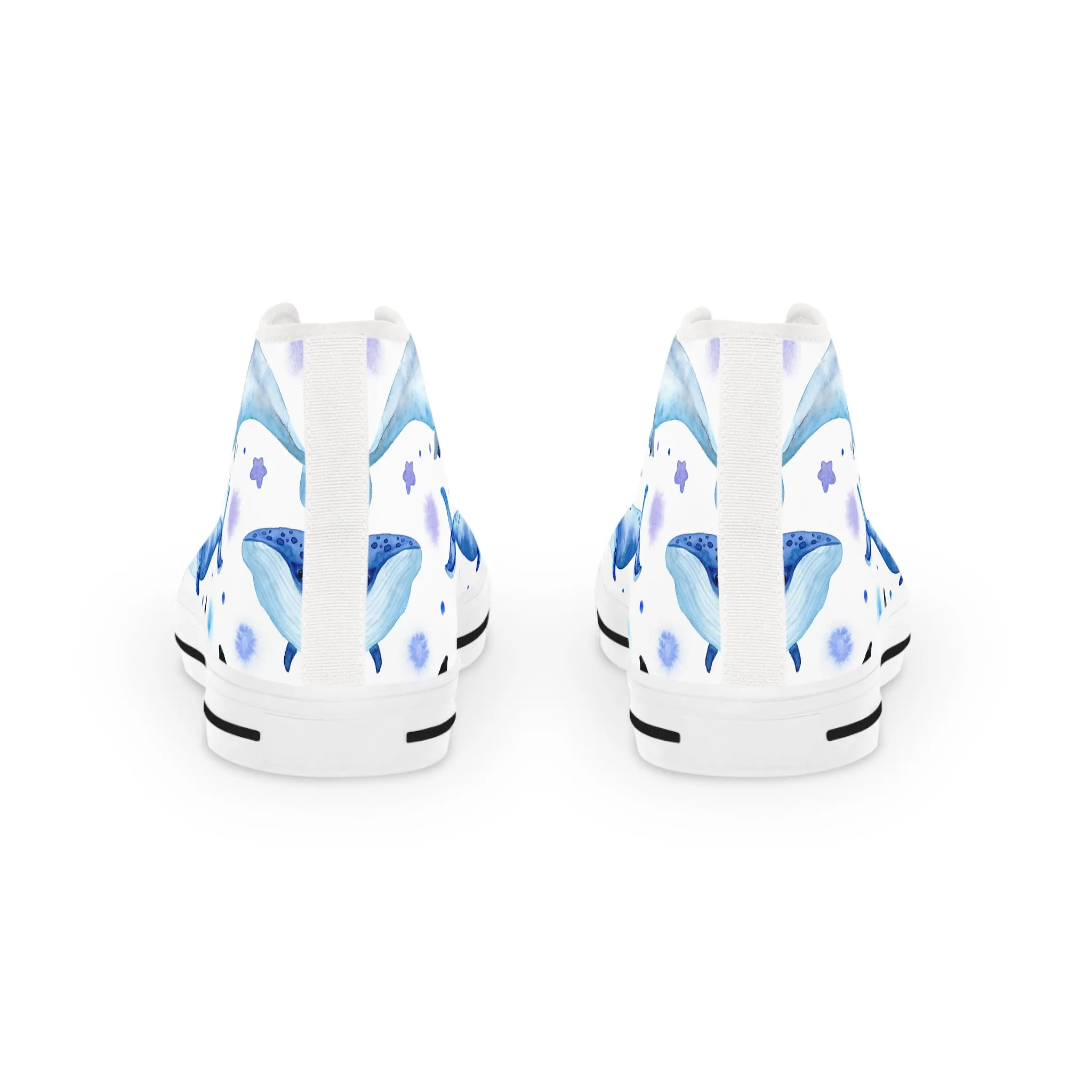 Dolphin, Killer Whale and Blue Whale Men's High Top Sneakers