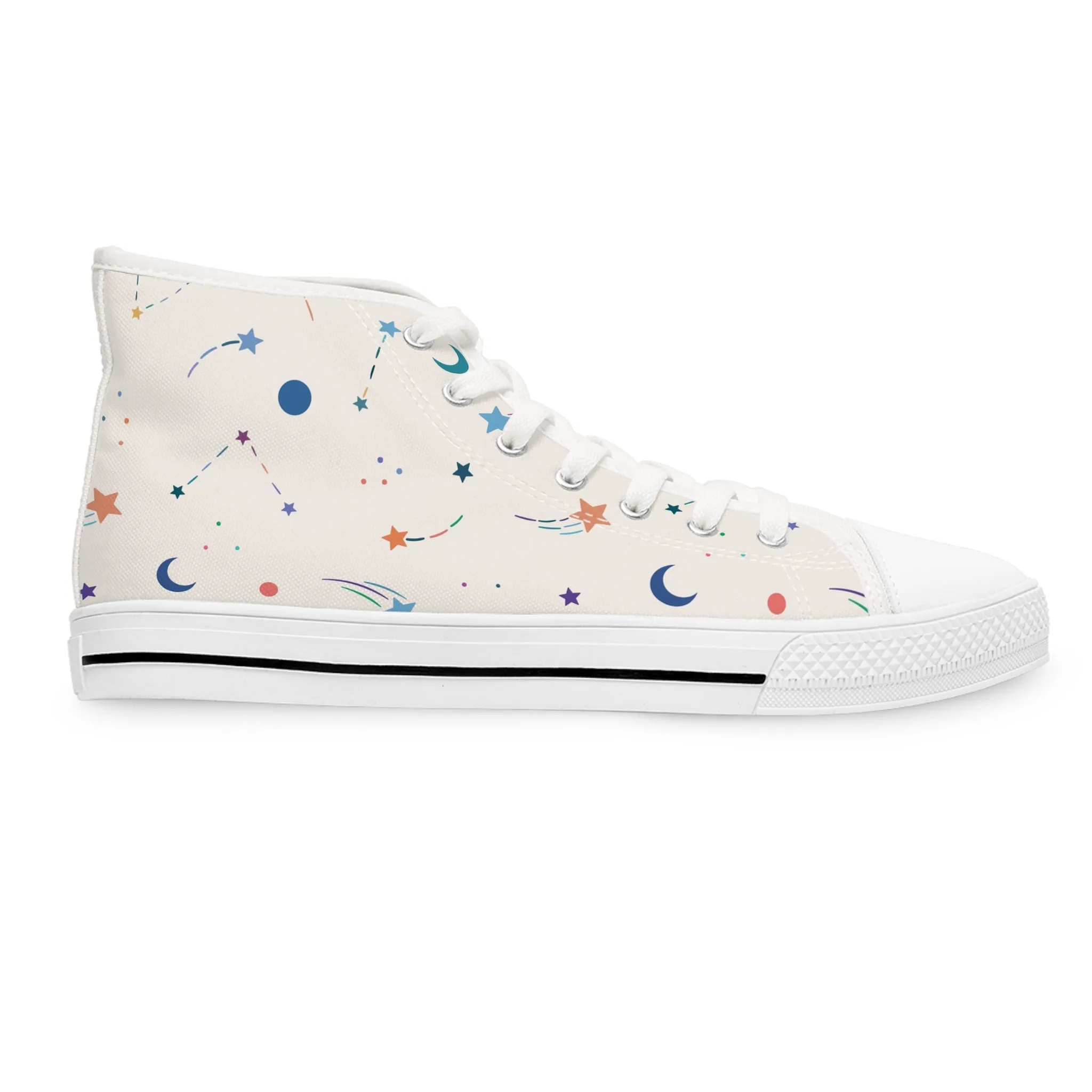 Dream Star Pattern Women's High Top Sneakers