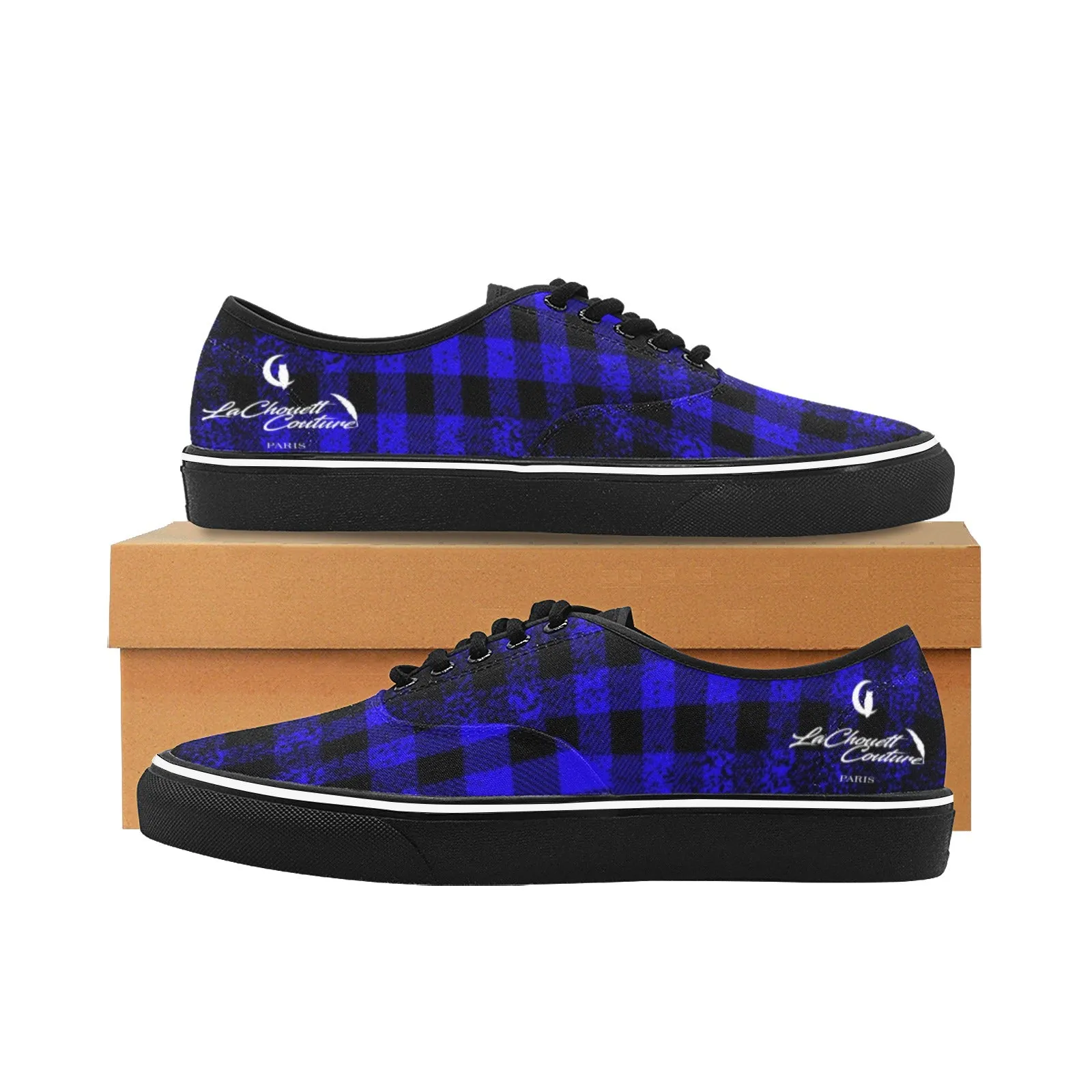 DUSTY PLAID Canvas Low Top Shoes