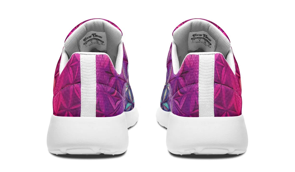 Flower Life Magenta Classic Sneakers