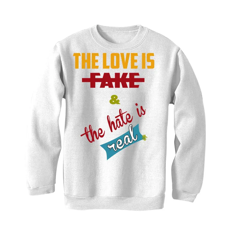 FroSkate x Nike SB Dunk High "All Love No Hate" White T-Shirt (Love is Fake)