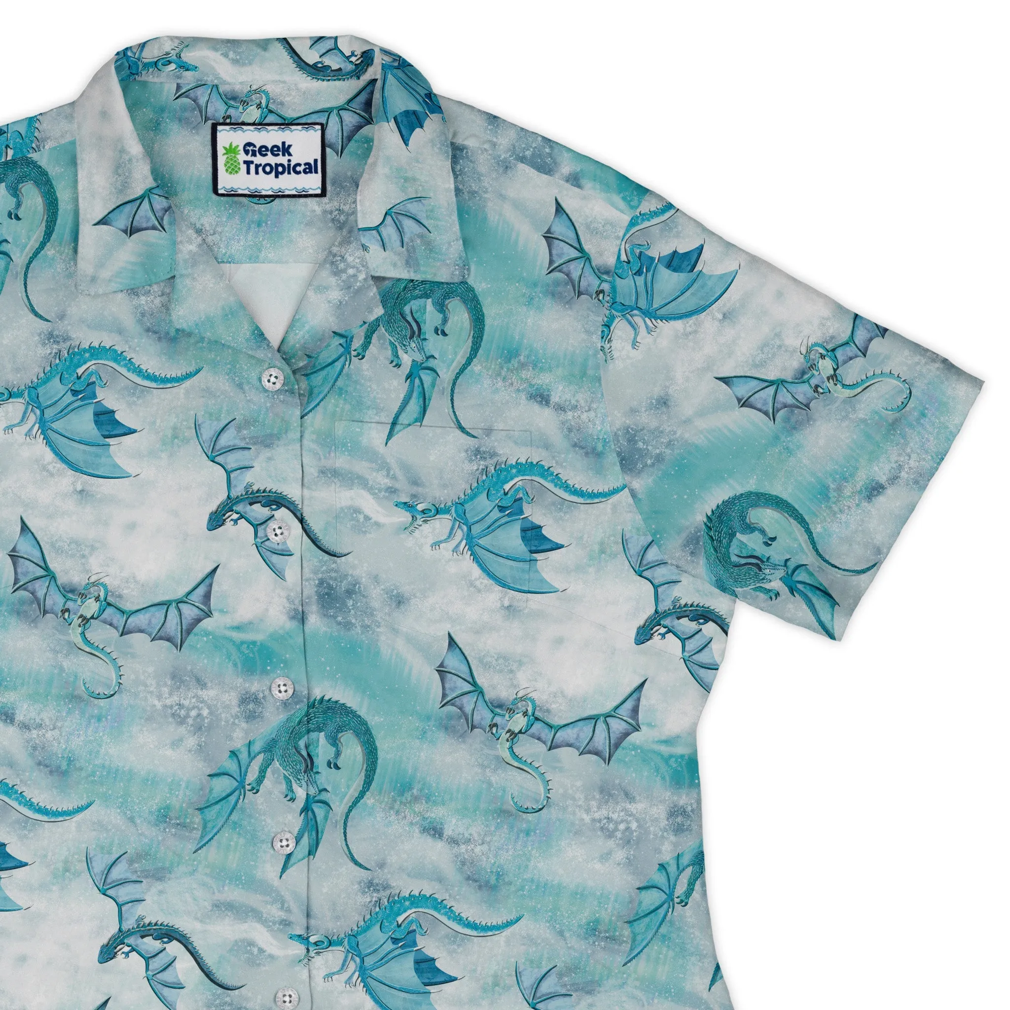 Frost Dragons Curvy Button Up Shirt