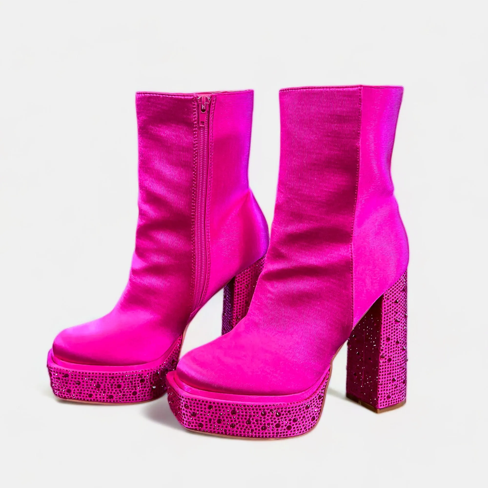 Fuchsia Cindy Platform Boots