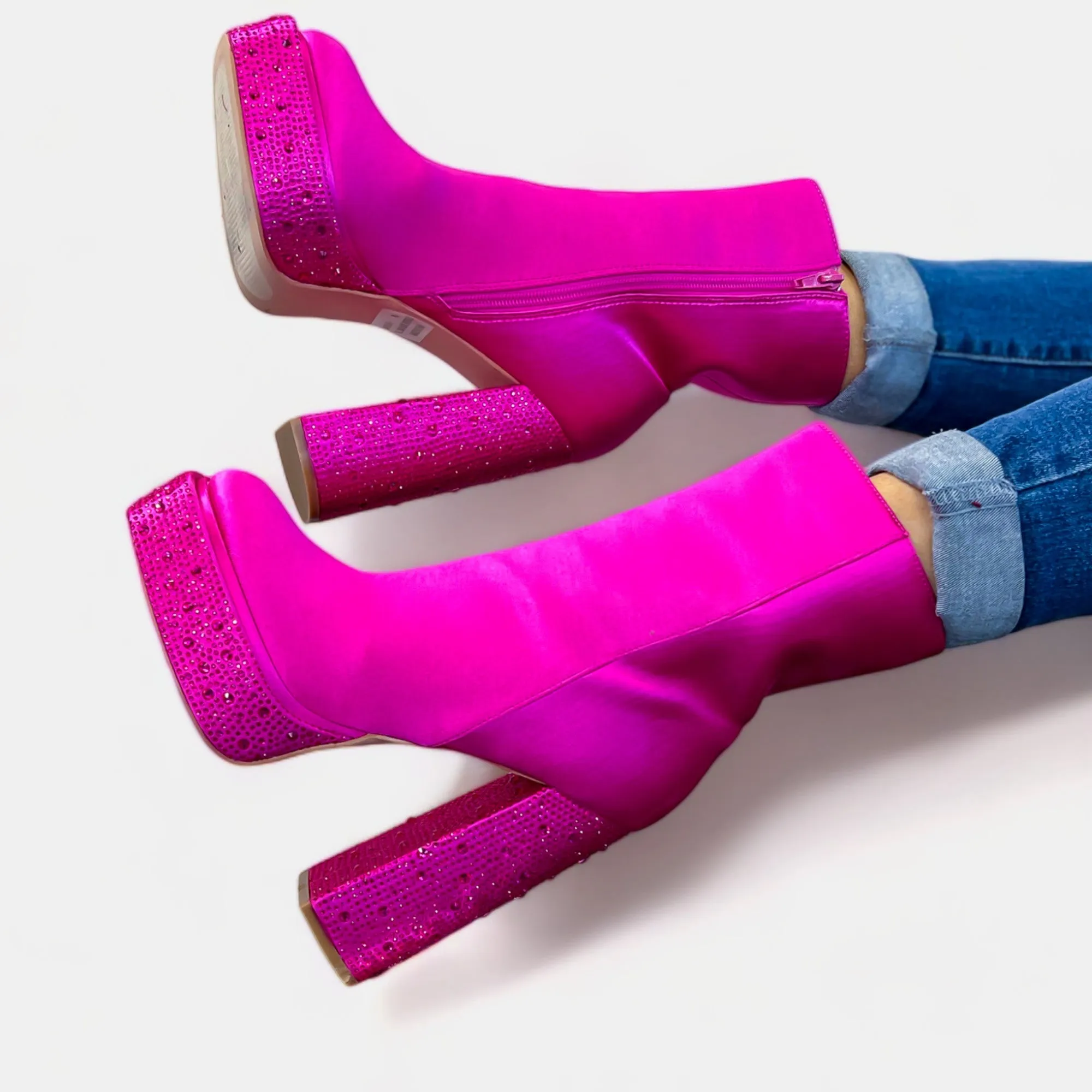 Fuchsia Cindy Platform Boots