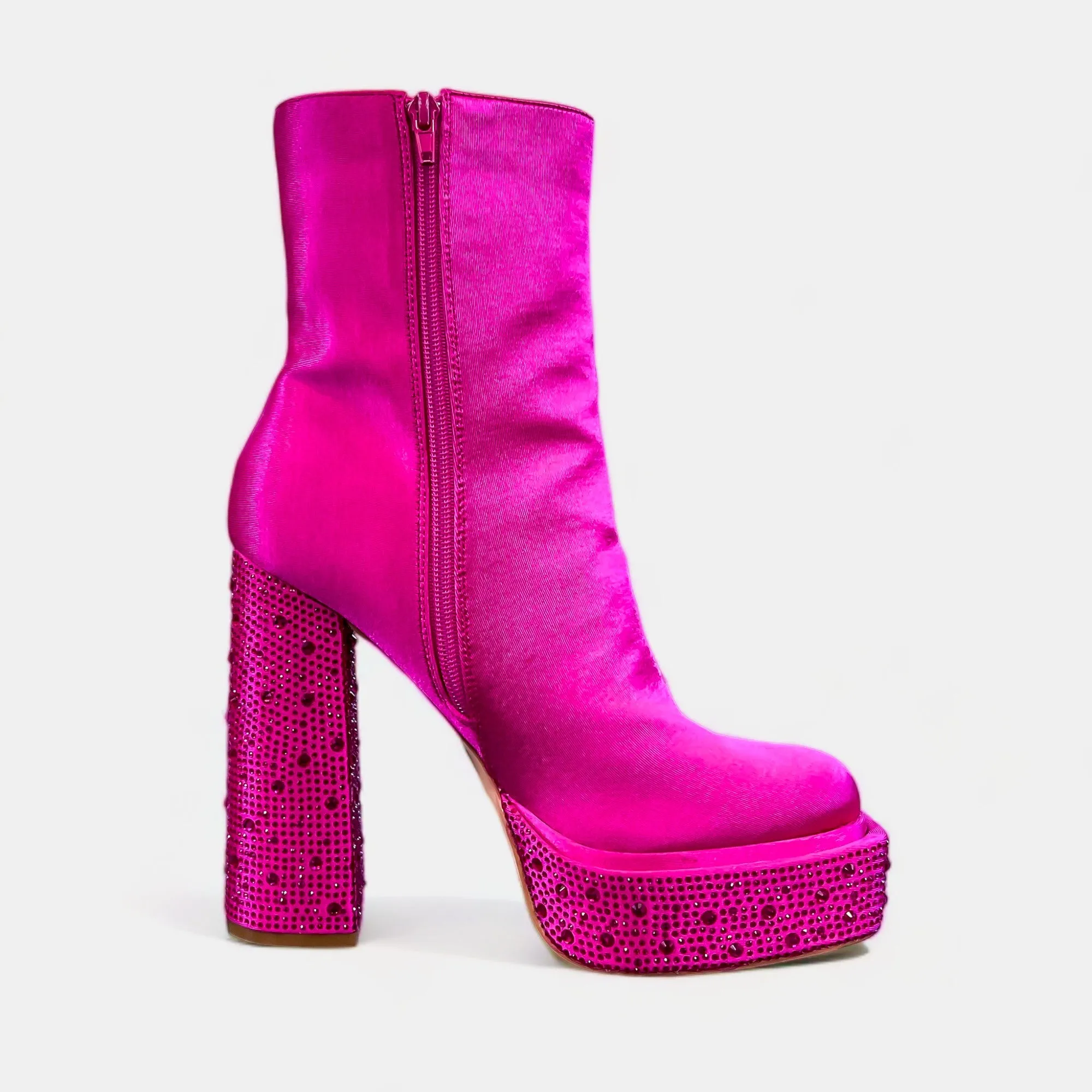 Fuchsia Cindy Platform Boots