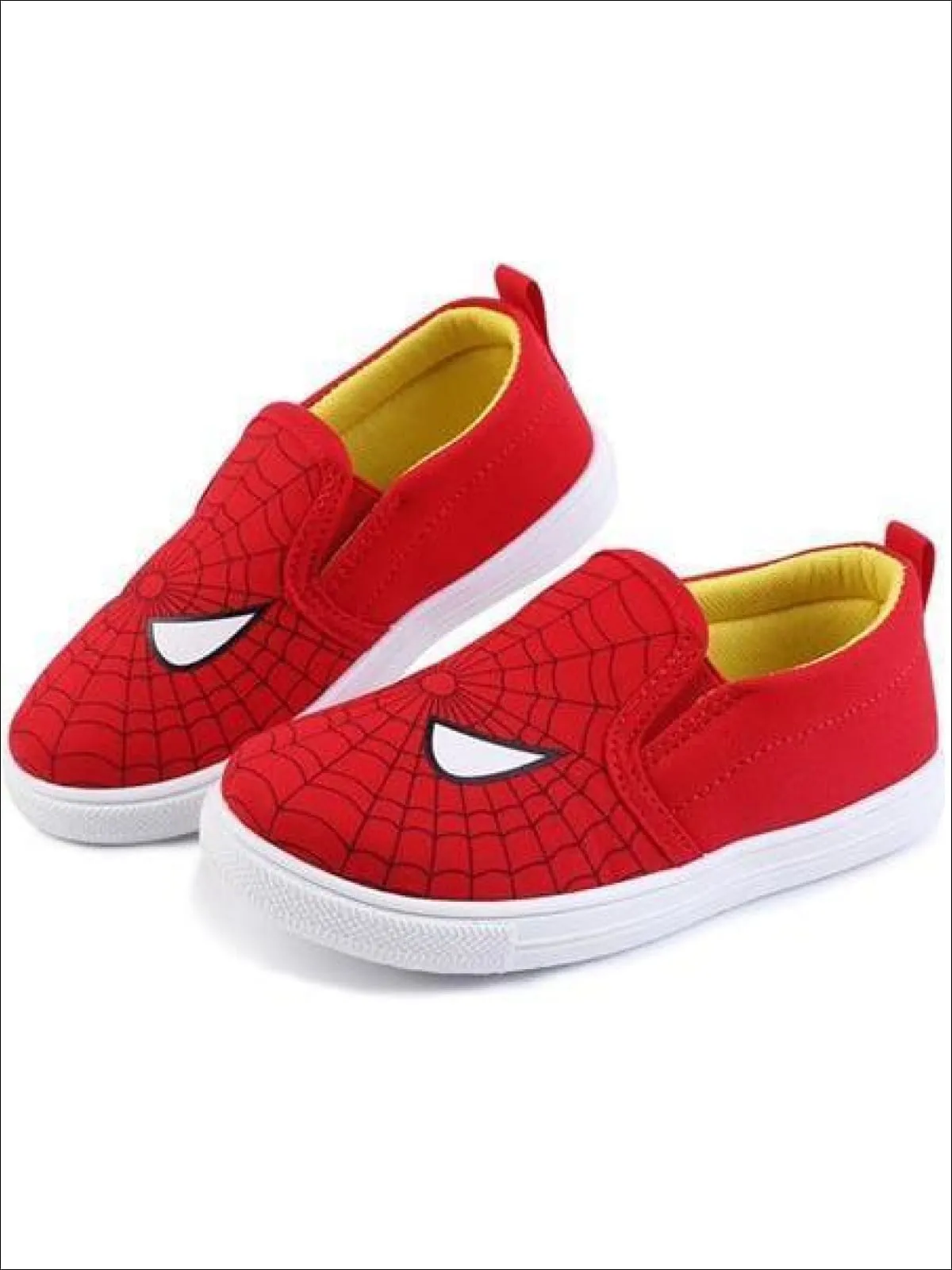 Girls Casual Superhero Slip-On Sneakers By Liv and Mia