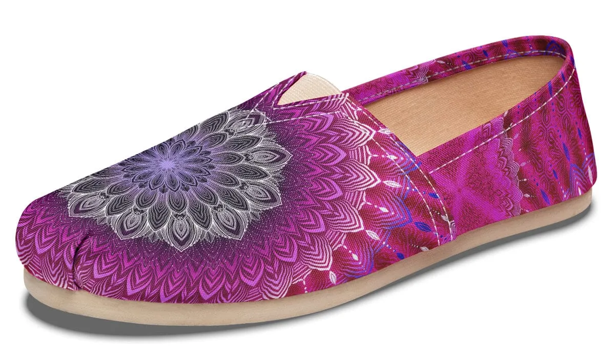 Glowing Mandala Casual Slip on Shoes