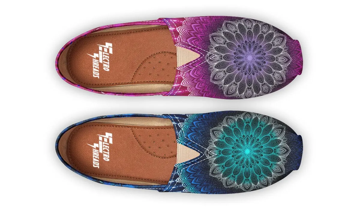 Glowing Mandala Casual Slip on Shoes