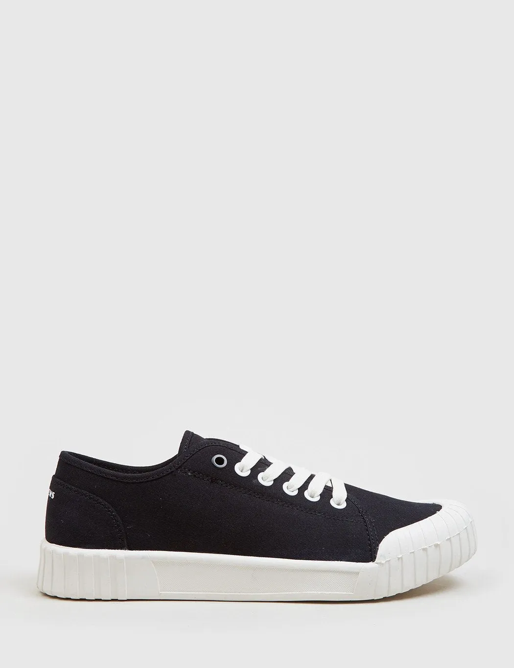 Good News Bagger Low Trainers (Canvas) - Black