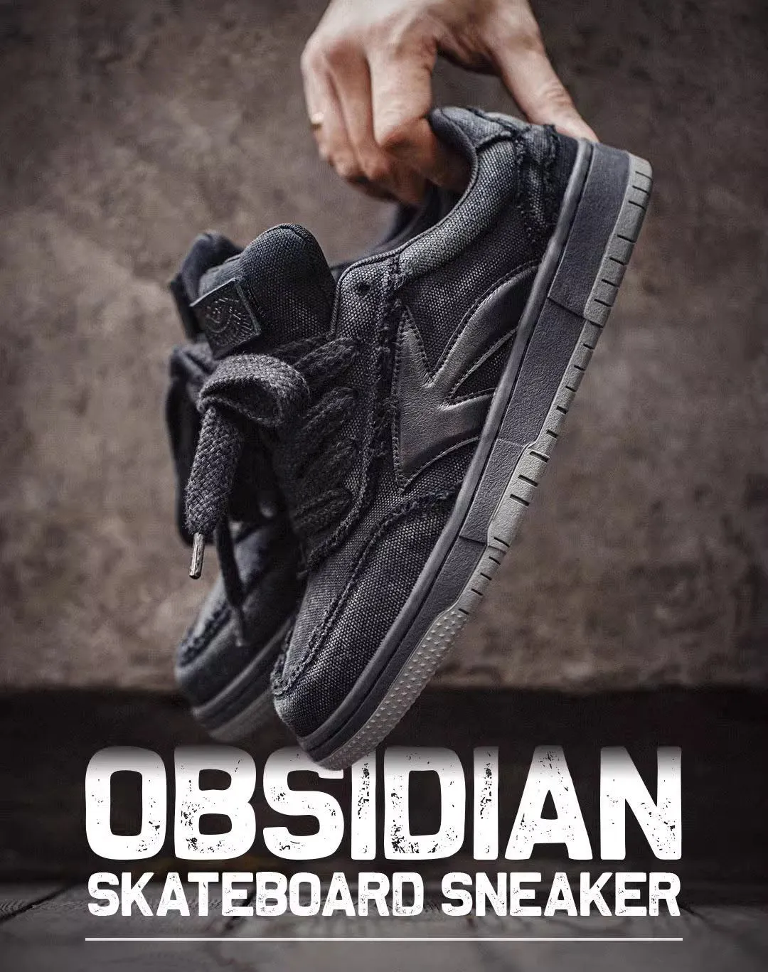 Gradient swatch Retro Obsidian Skateboard Versatile Men's Casual Shoes