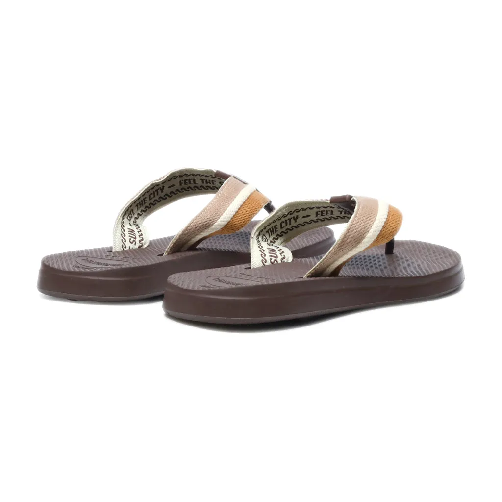 Havaianas Flip Flops Canvas Brown Colour For Men