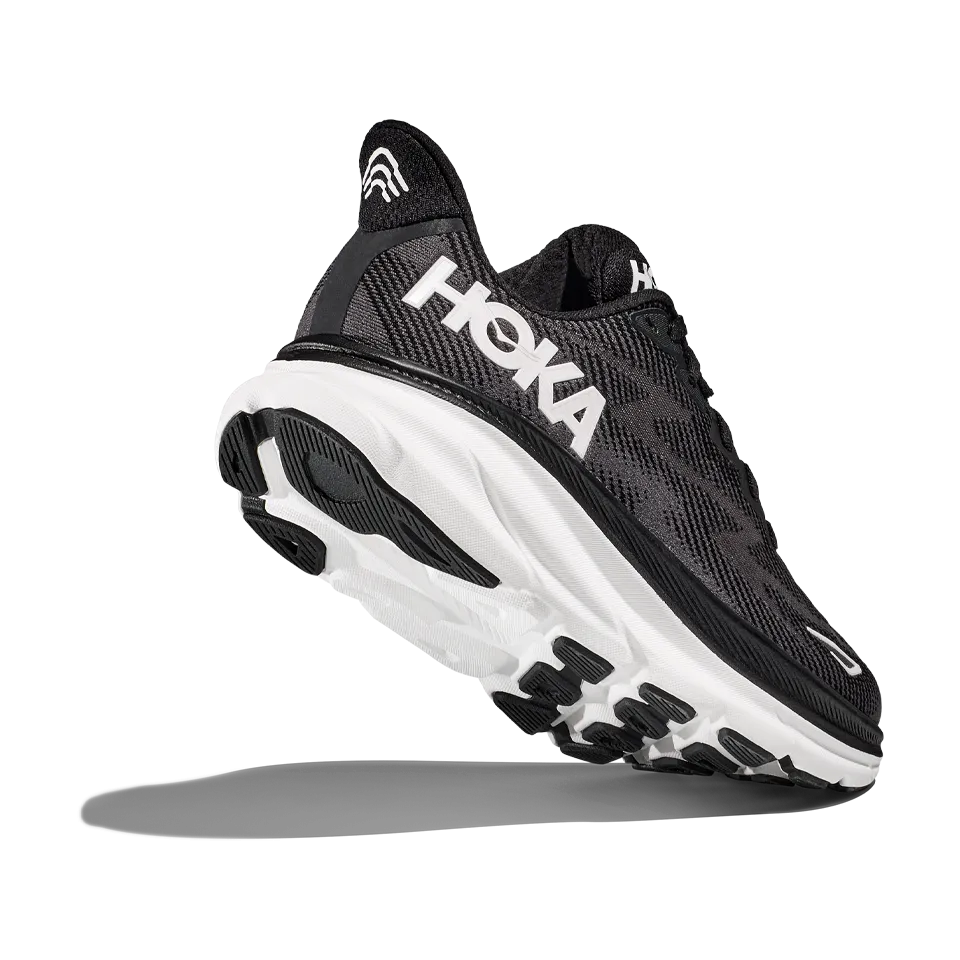 HOKA Women's Clifton 9 Black/White