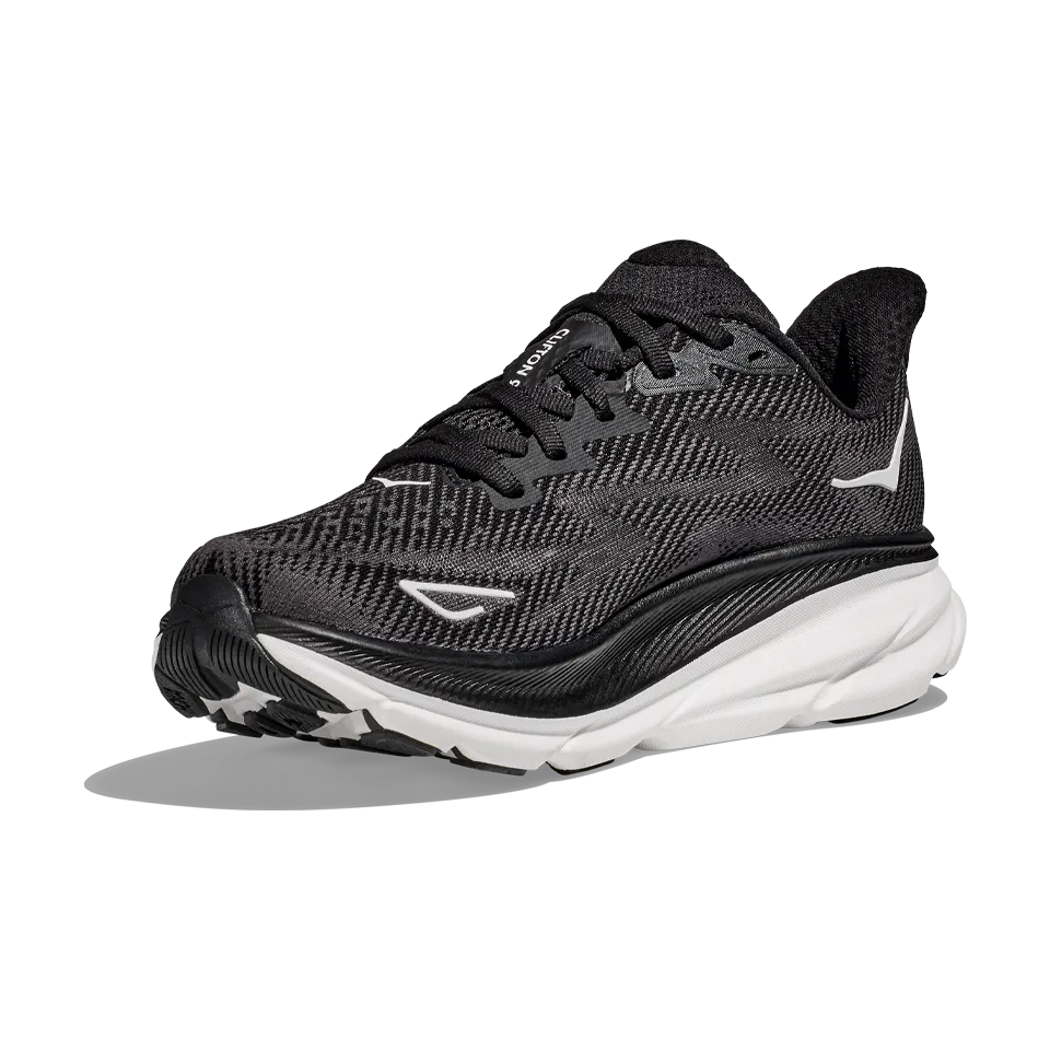 HOKA Women's Clifton 9 Black/White