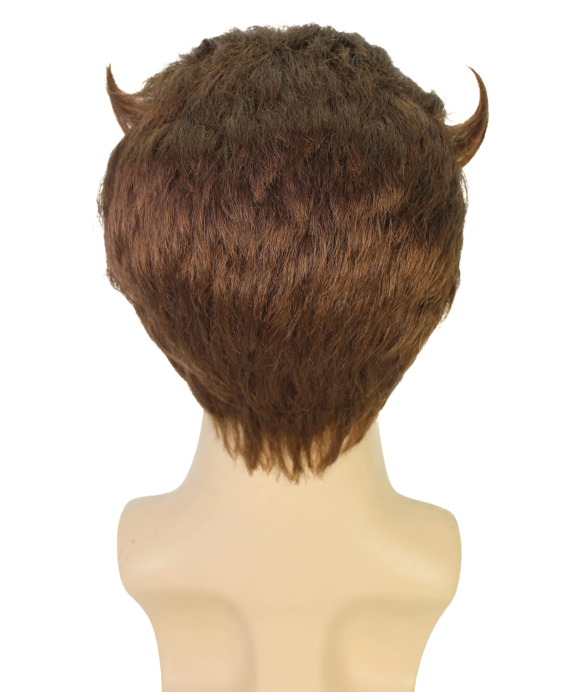 HPO Adult Famous Movie Character Brown Wig and Beard Set | Cosplay Wig | Flame-retardant Synthetic Fiber