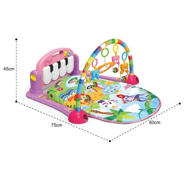 Huanger Baby Fitness Mat Toy With Light & Sound (Purple)