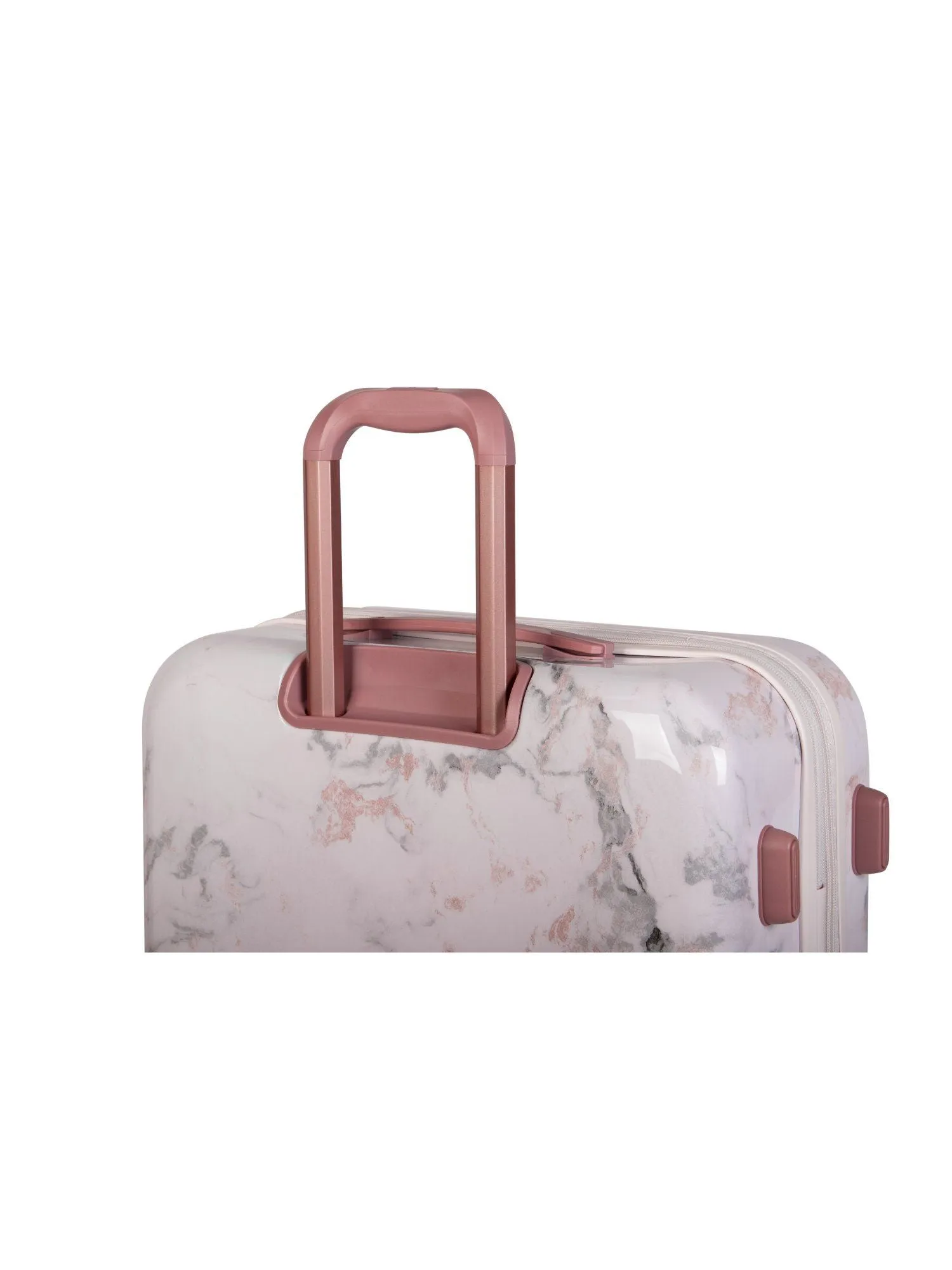 it luggage | Sheen-Marmo Rose |Marble Effect| Polycarbonate |Hardsided Suitcase | Medium Travel Bag | 8 Wheel Trolley -71cm