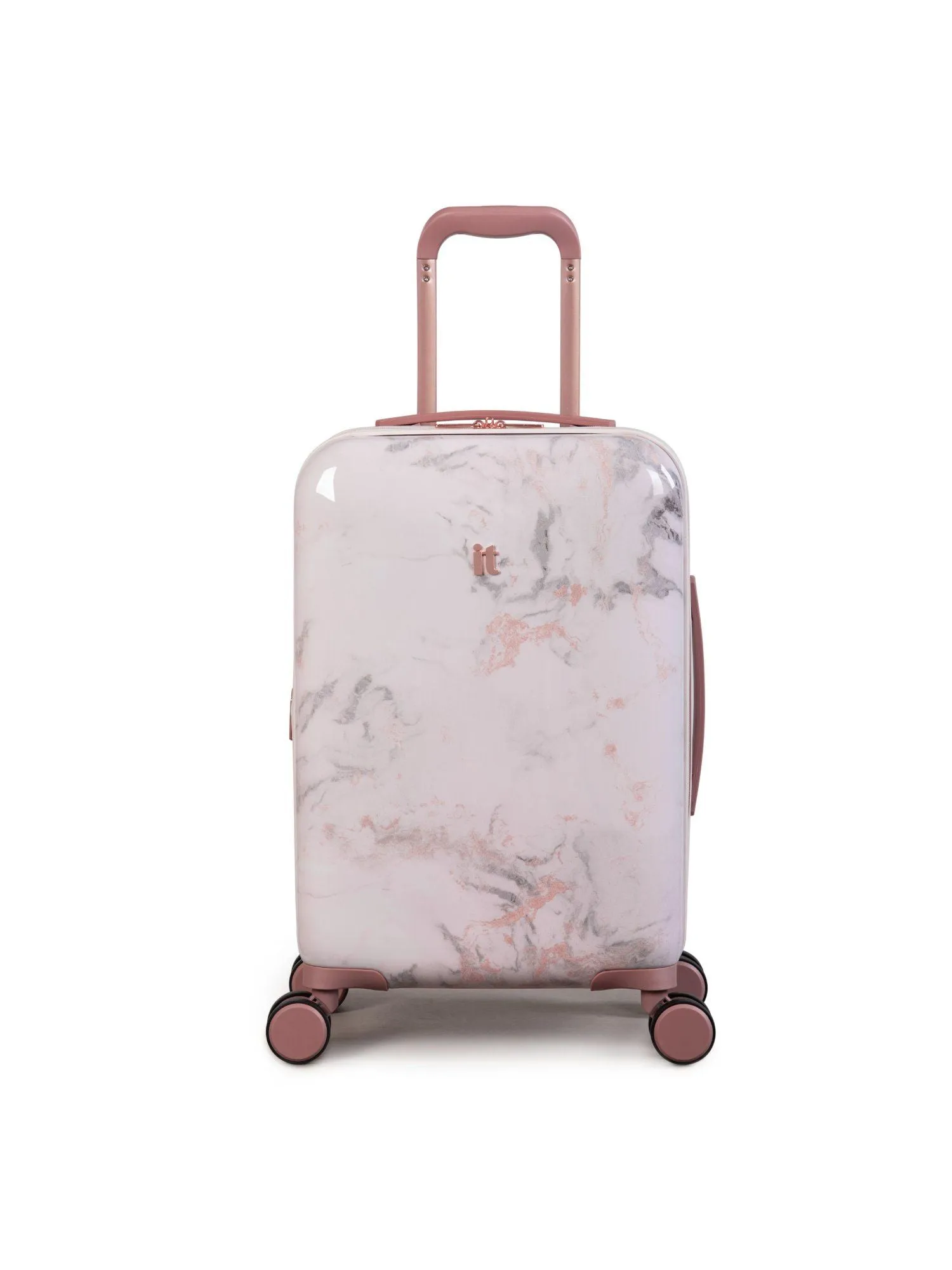 it luggage | Sheen-Marmo Rose |Marble Effect| Polycarbonate |Hardsided Suitcase | Medium Travel Bag | 8 Wheel Trolley -71cm