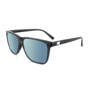 Knockaround Fast Lanes Sport Sunglasses- Jelly Black / Sky Blue