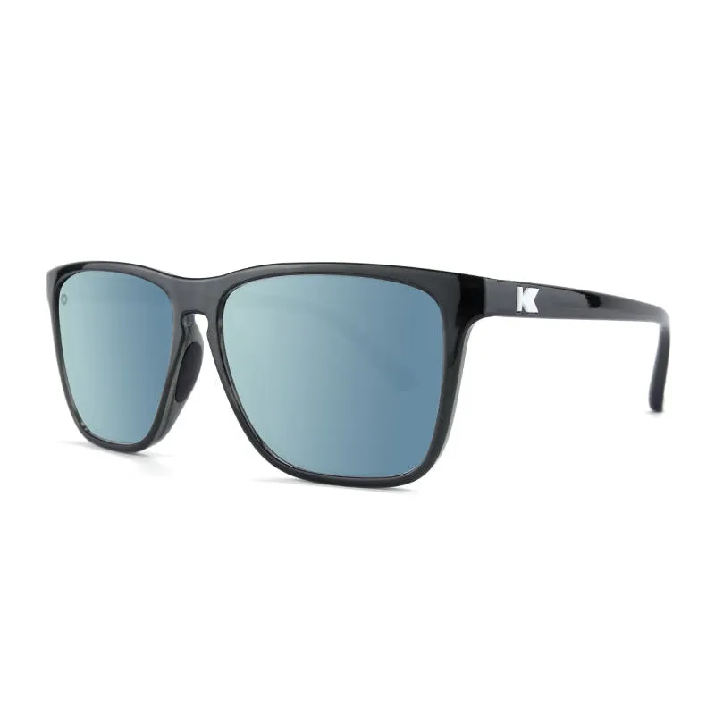 Knockaround Fast Lanes Sport Sunglasses- Jelly Black / Sky Blue