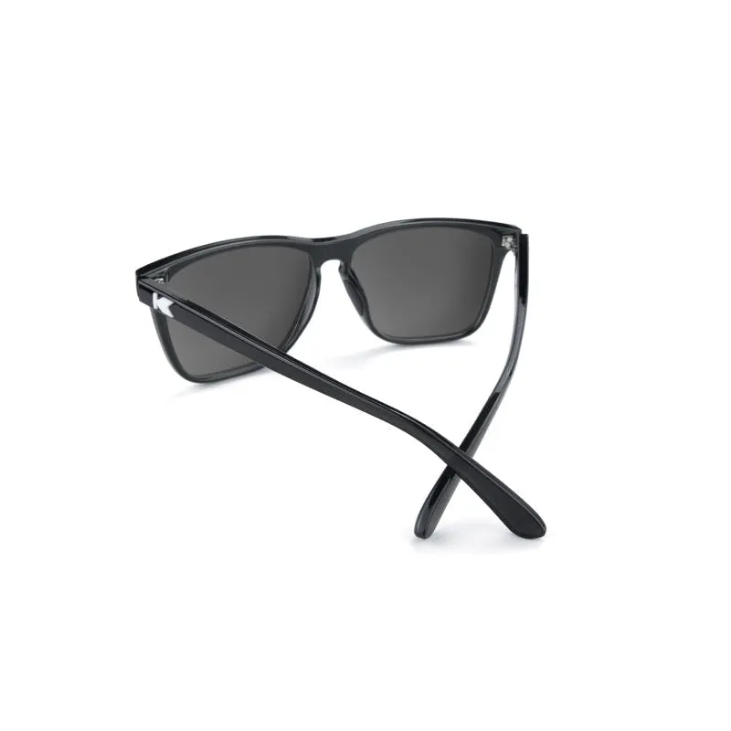 Knockaround Fast Lanes Sport Sunglasses- Jelly Black / Sky Blue