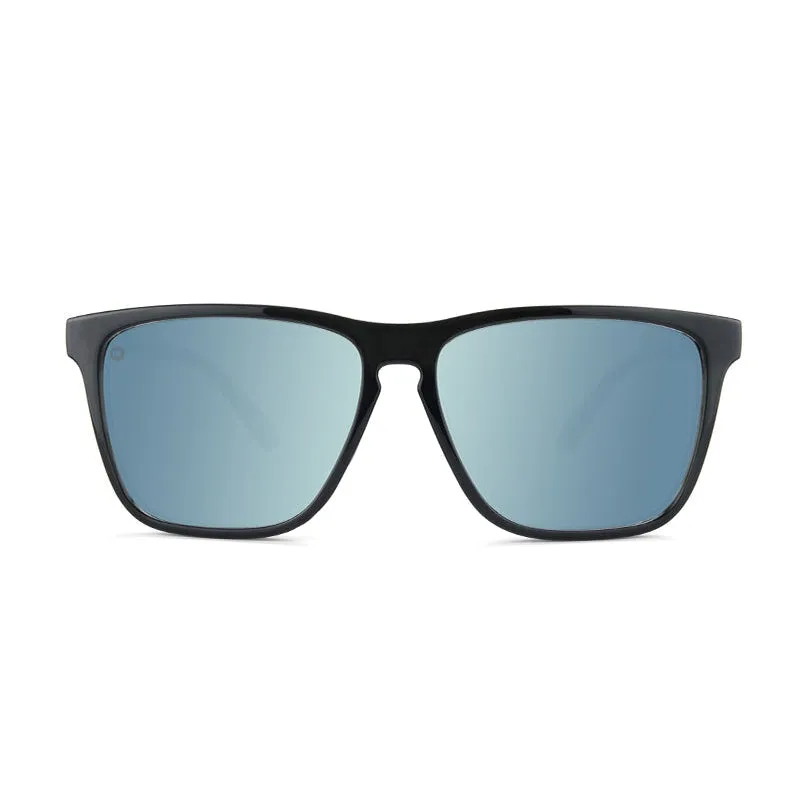 Knockaround Fast Lanes Sport Sunglasses- Jelly Black / Sky Blue