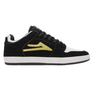 Lakai Telford Low Skate Shoes - Black/Gold Suede