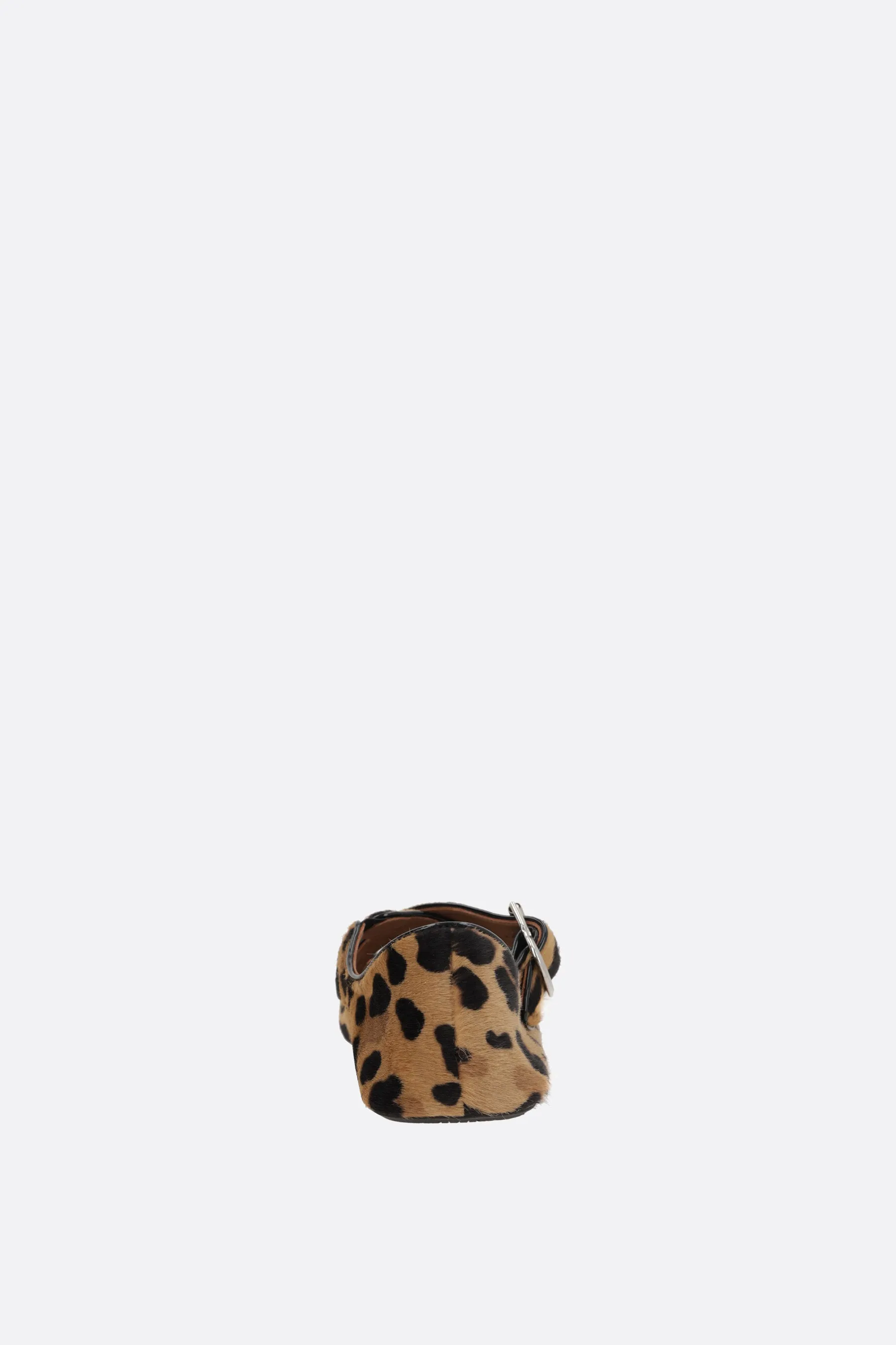 Leopard Calf Hair Ballerinas