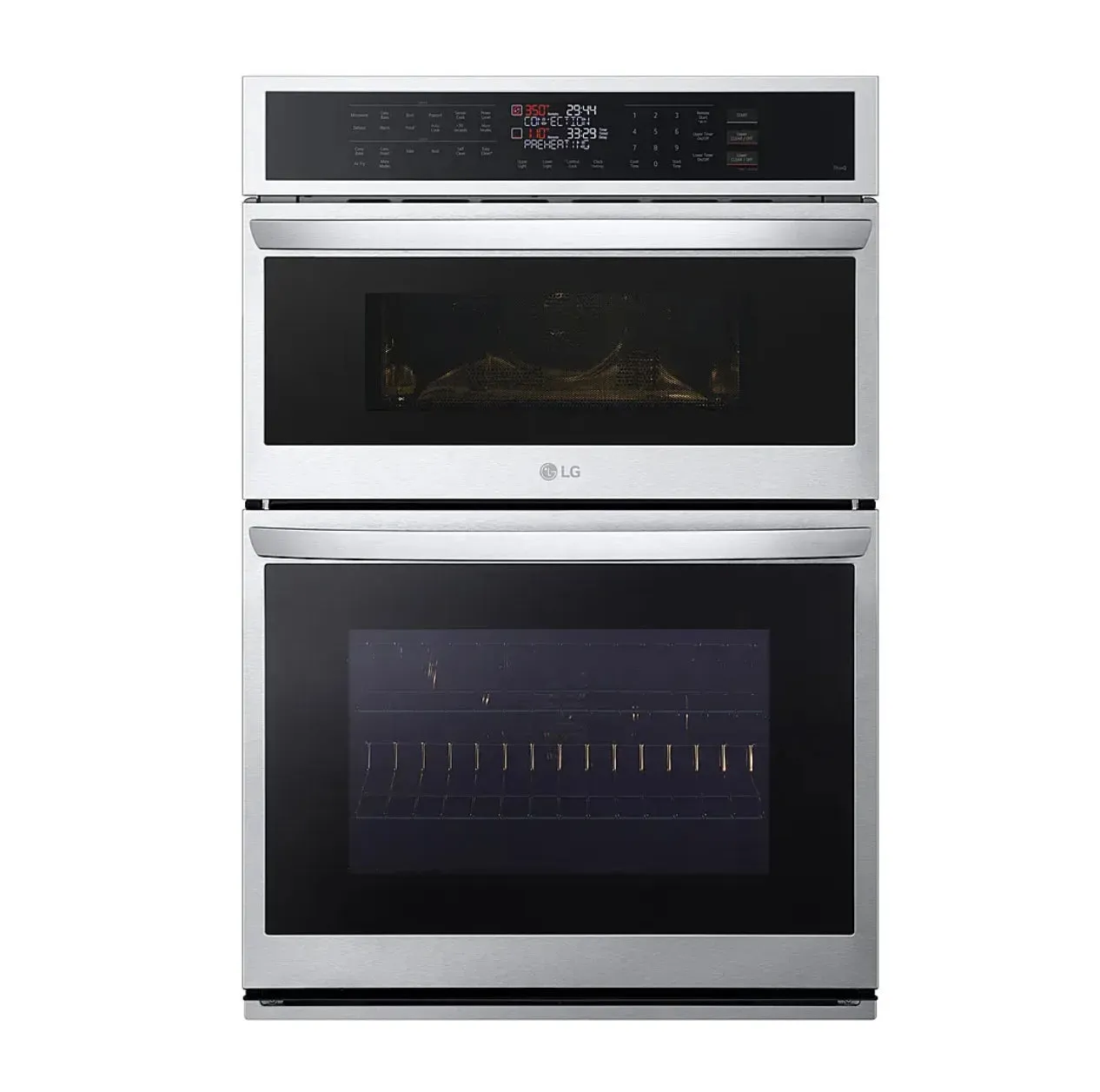 LG - 30" Smart Built-In Electric Convection Combination Wall Oven with Microwave and Air Fry - Black Stainless Steel
Model:WCEP6423S / WCEP6427F