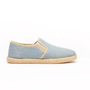 Linen Yute Slip-on Sneakers in Denim by childrenchic