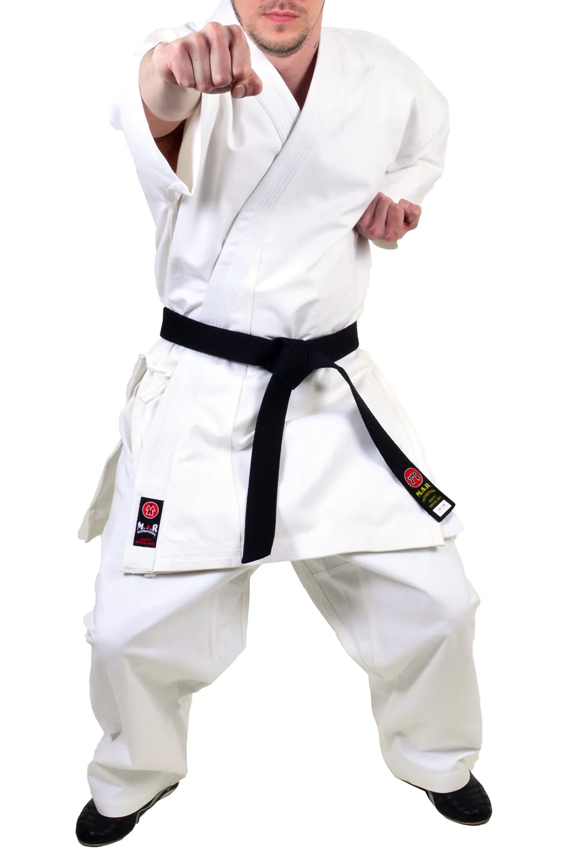 MAR-014A | White Karate Competition Uniform - Japanese Style (12oz Canvas Fabric)