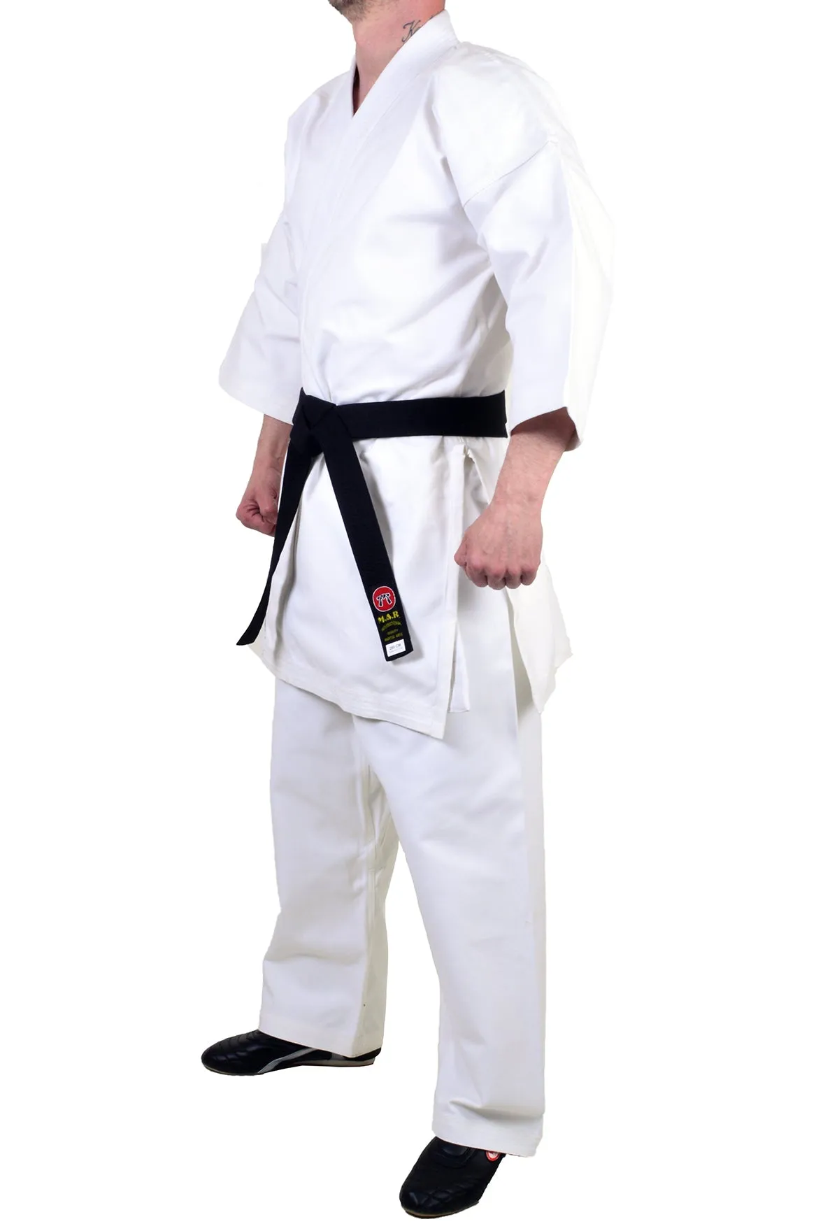 MAR-014A | White Karate Competition Uniform - Japanese Style (12oz Canvas Fabric)