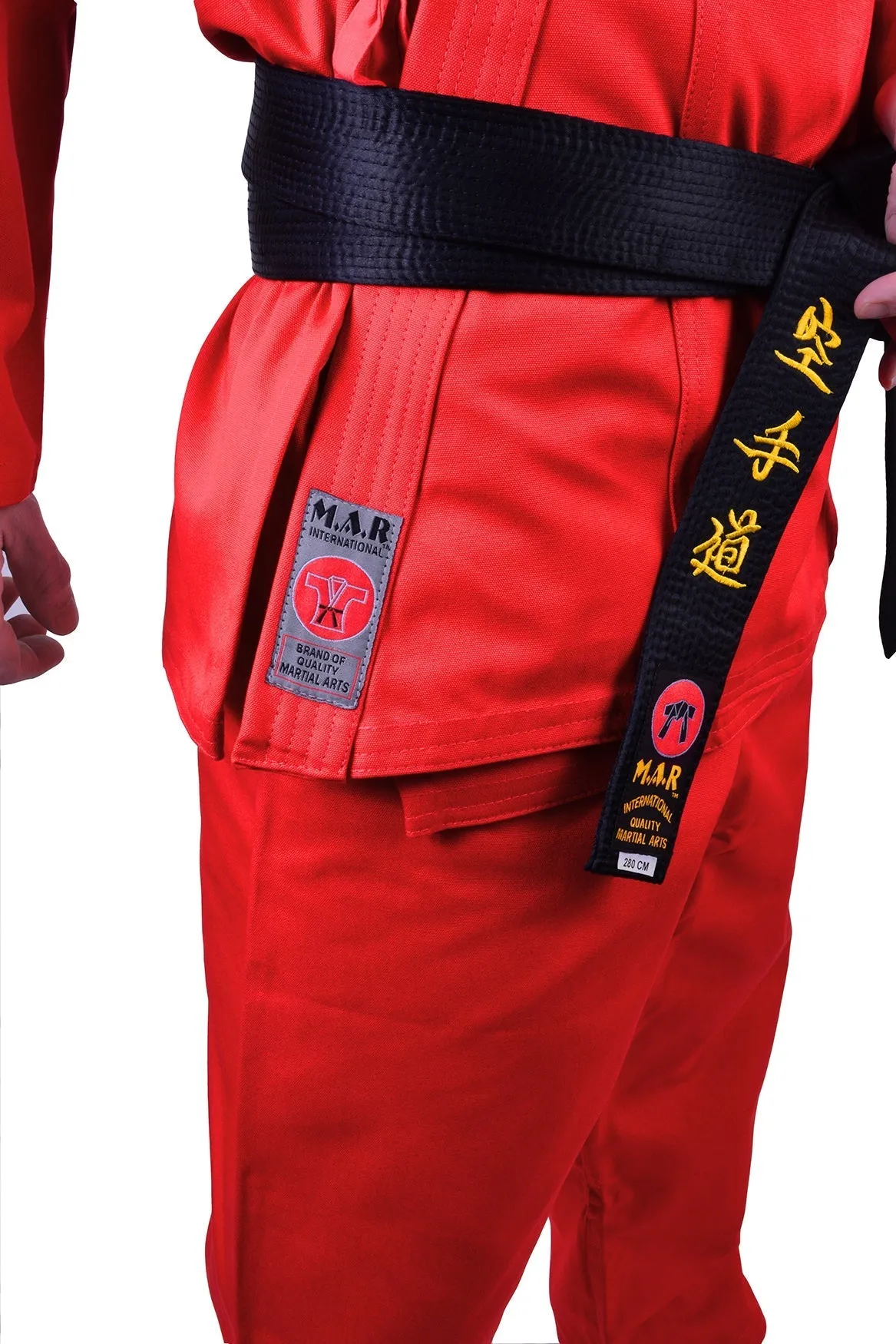 MAR-018 | Red Karate Tournament Heavyweight Uniform (14oz Canvas Fabric)