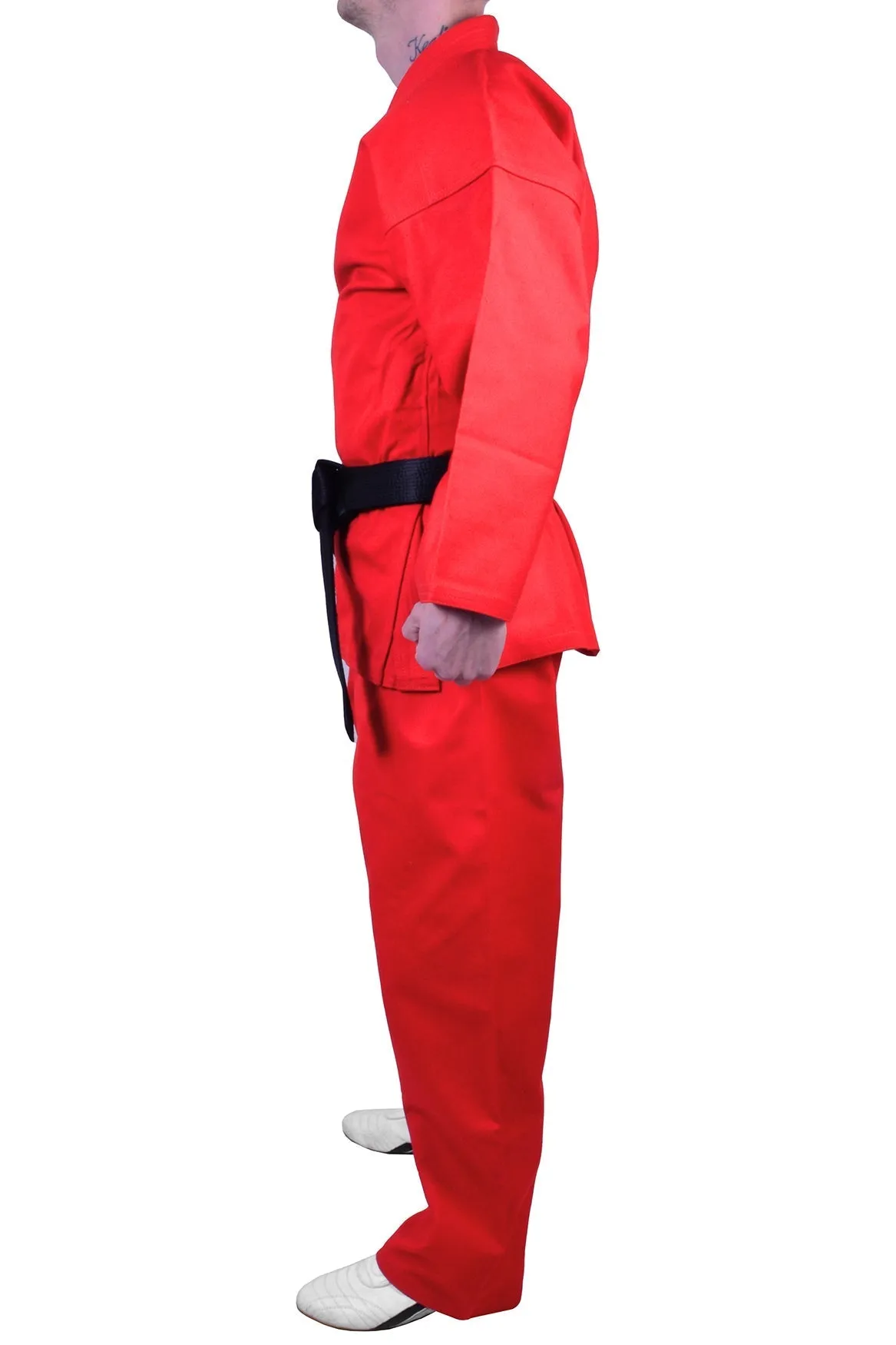 MAR-018 | Red Karate Tournament Heavyweight Uniform (14oz Canvas Fabric)