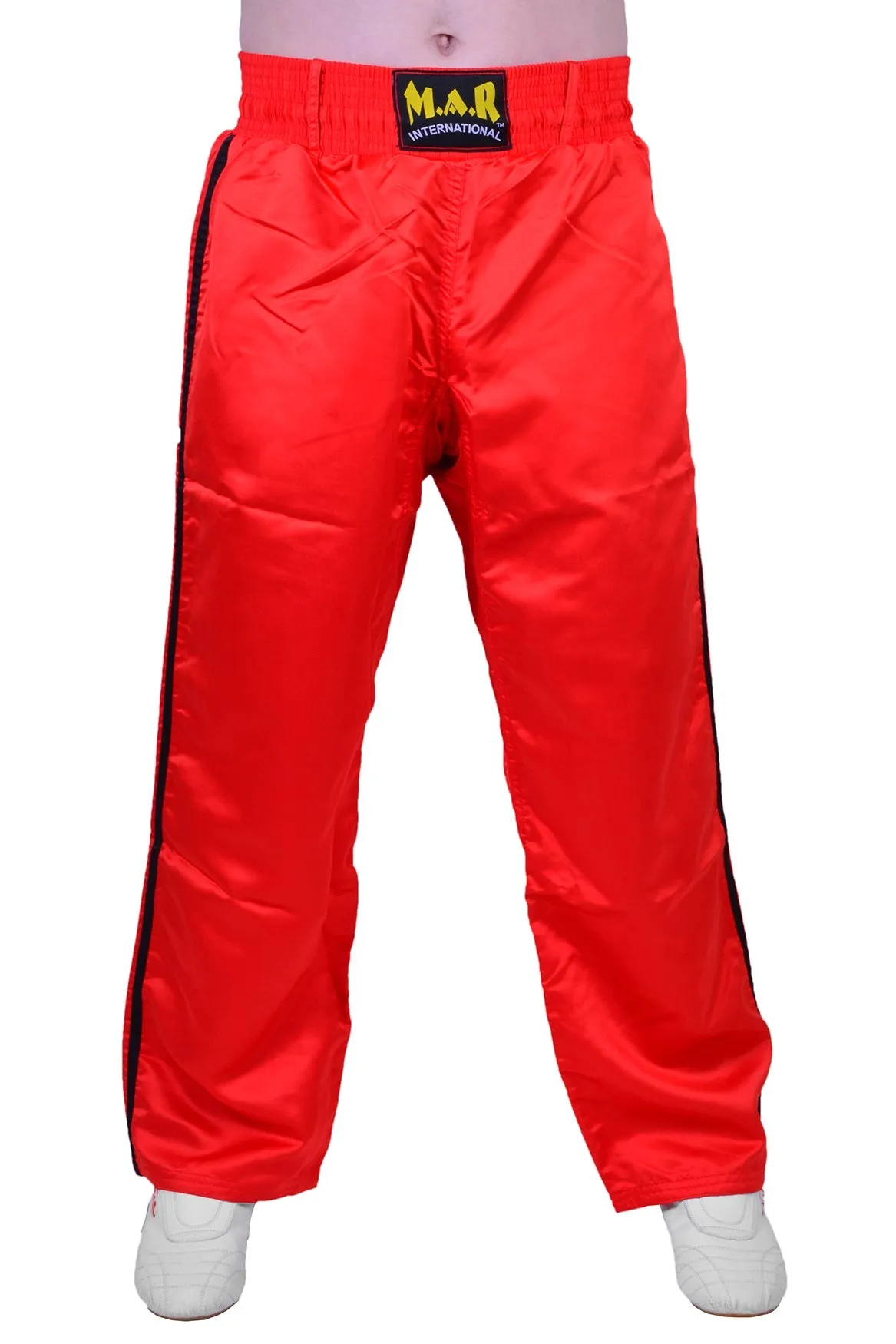 MAR-089D | Full Contact Red Black Kickboxing & Freestyle Trousers