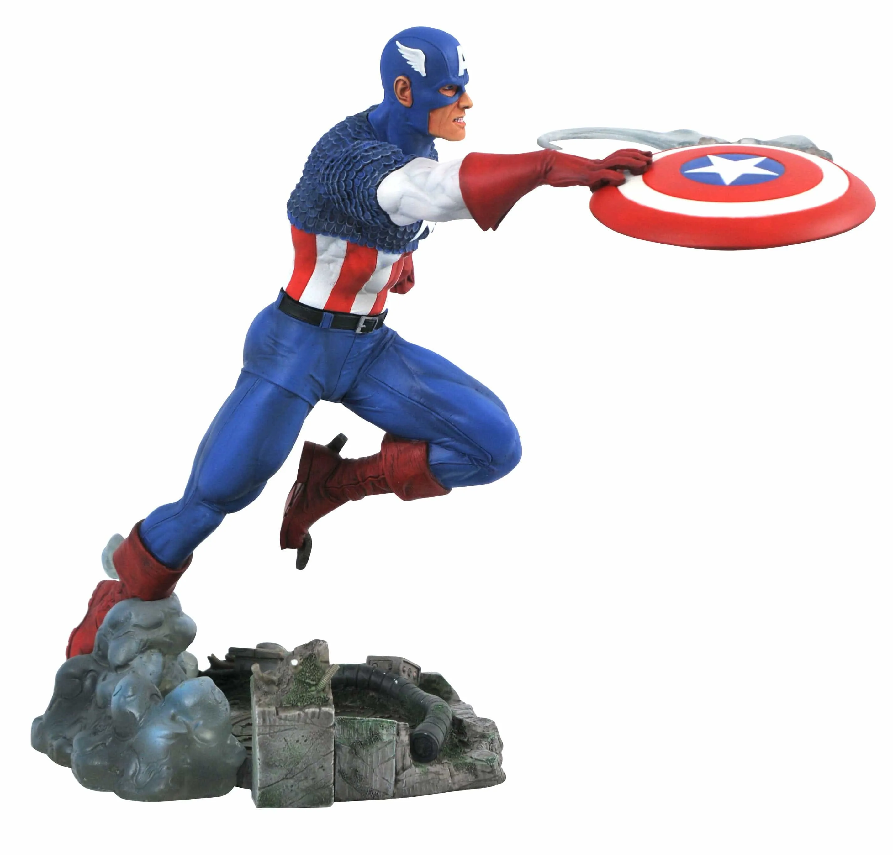 Marvel Gallery Comic Captain America Figure Diorama