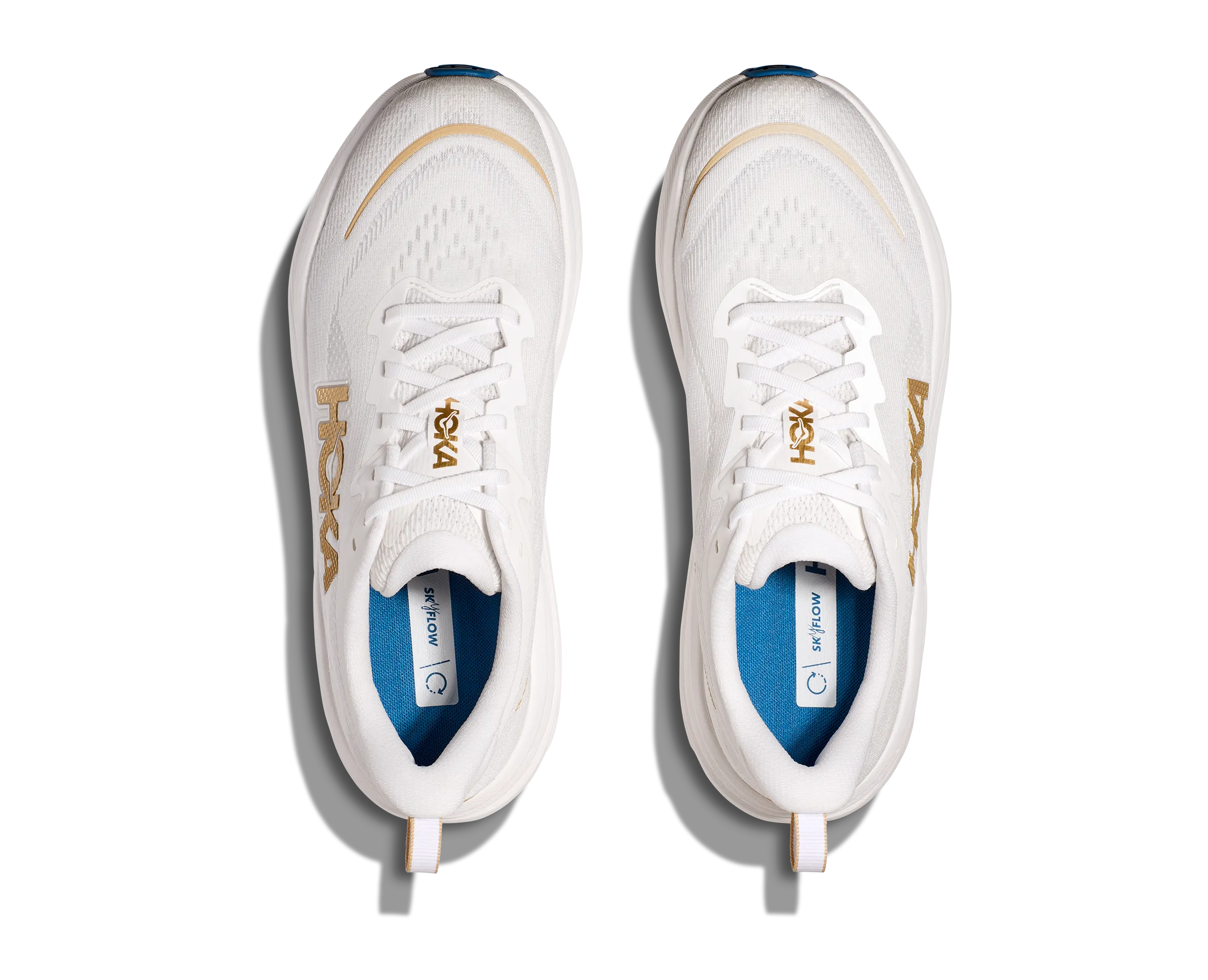 Men's HOKA Skyflow Running Shoe in Frost / Gold