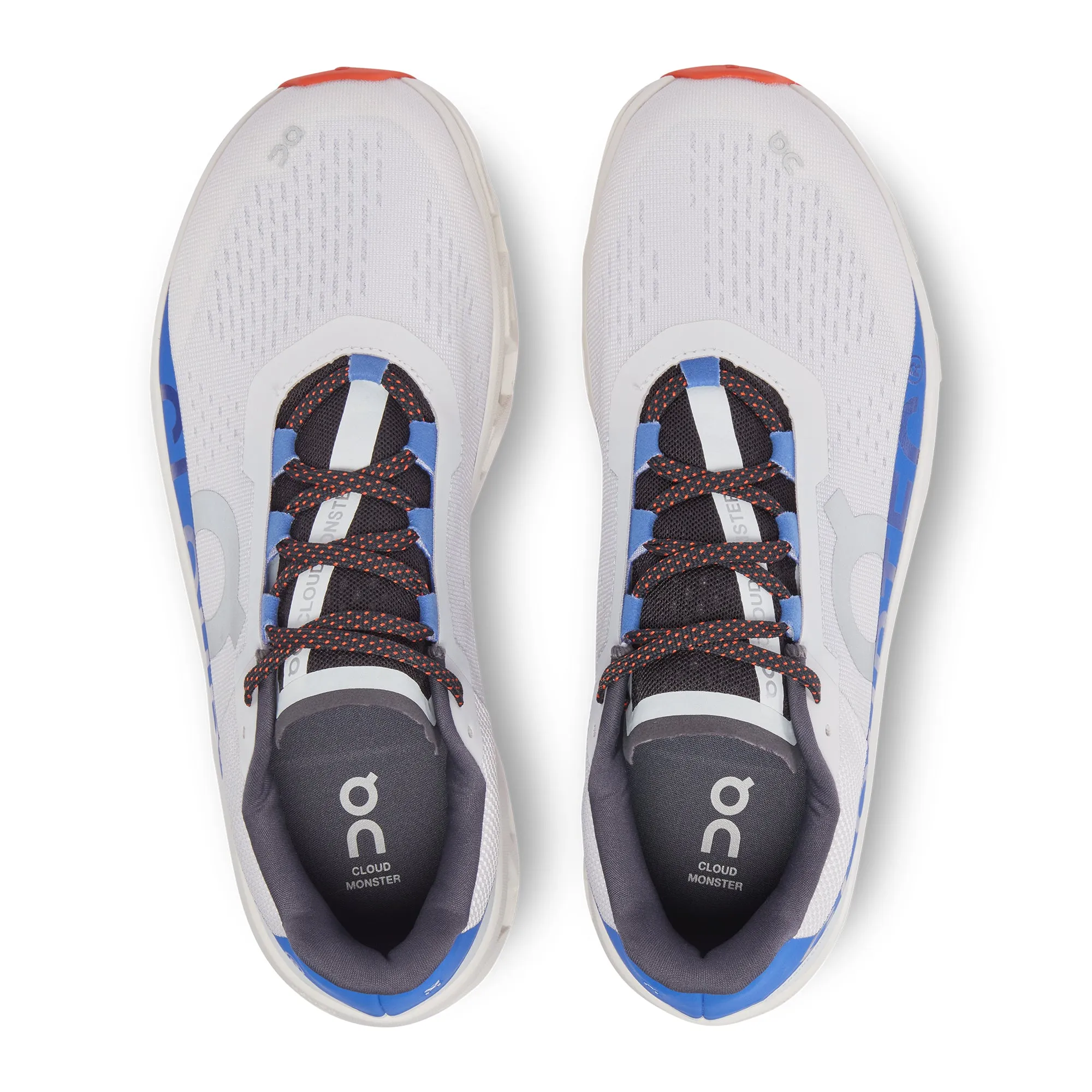 Men's On Cloudmonster Running Shoe in Frost | Cobalt