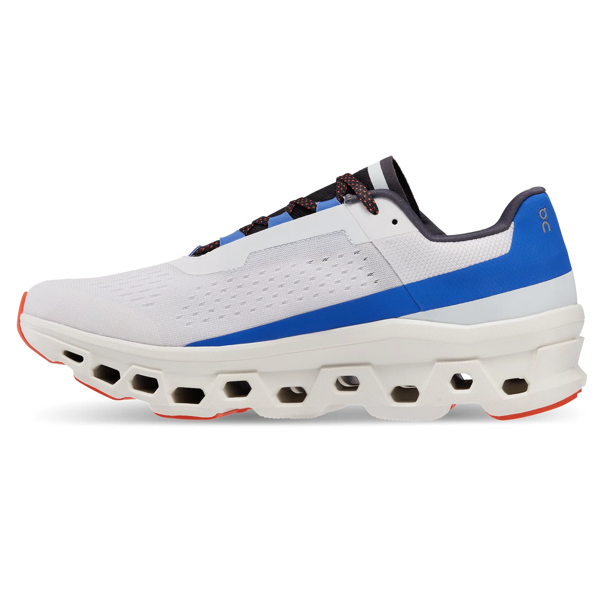 Men's On Cloudmonster Running Shoe in Frost | Cobalt