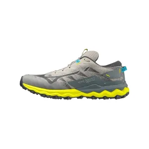 Mizuno Wave Daichi 7 Grey Yellow Shoes