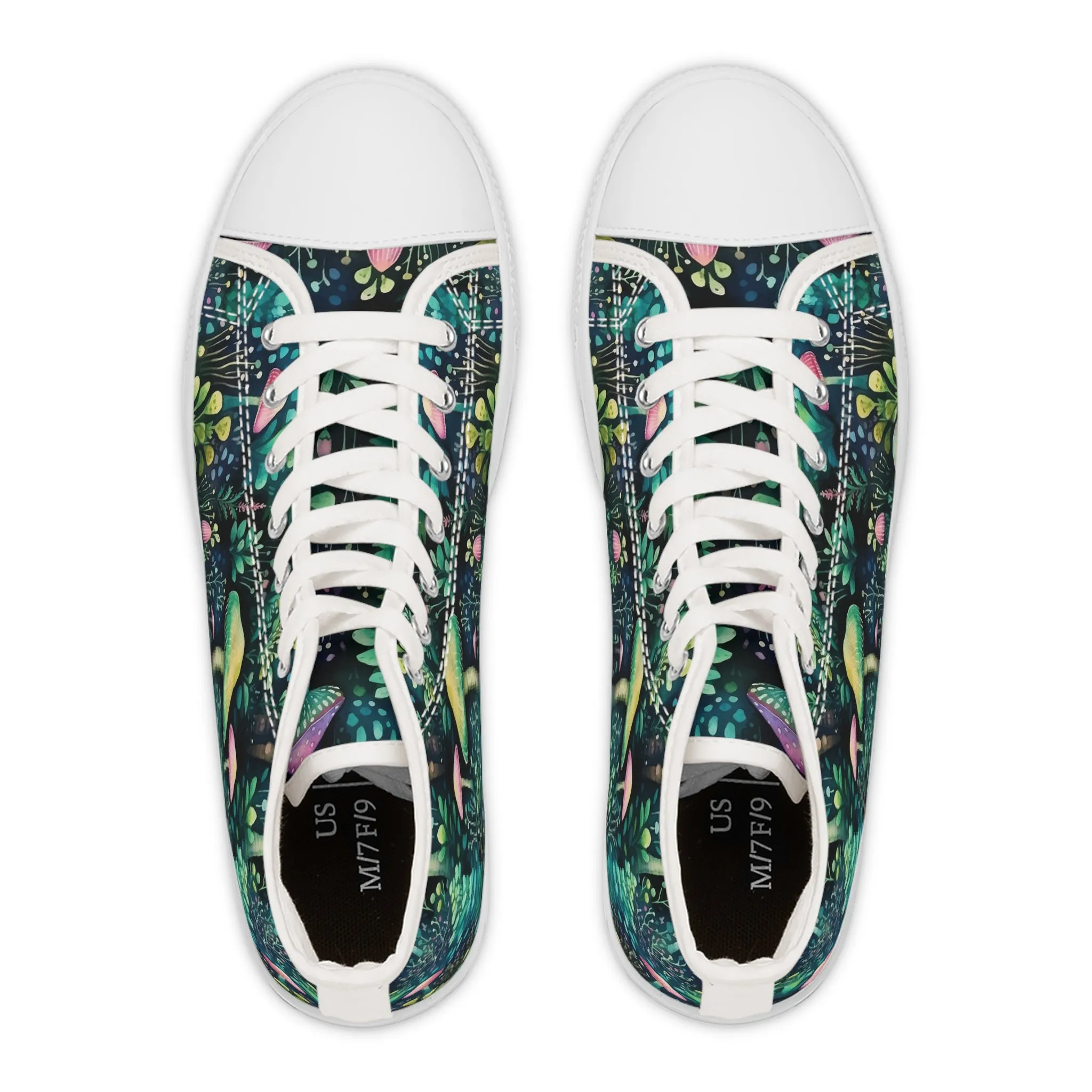 Mystic Moss Mushroom Women's High Top Sneakers