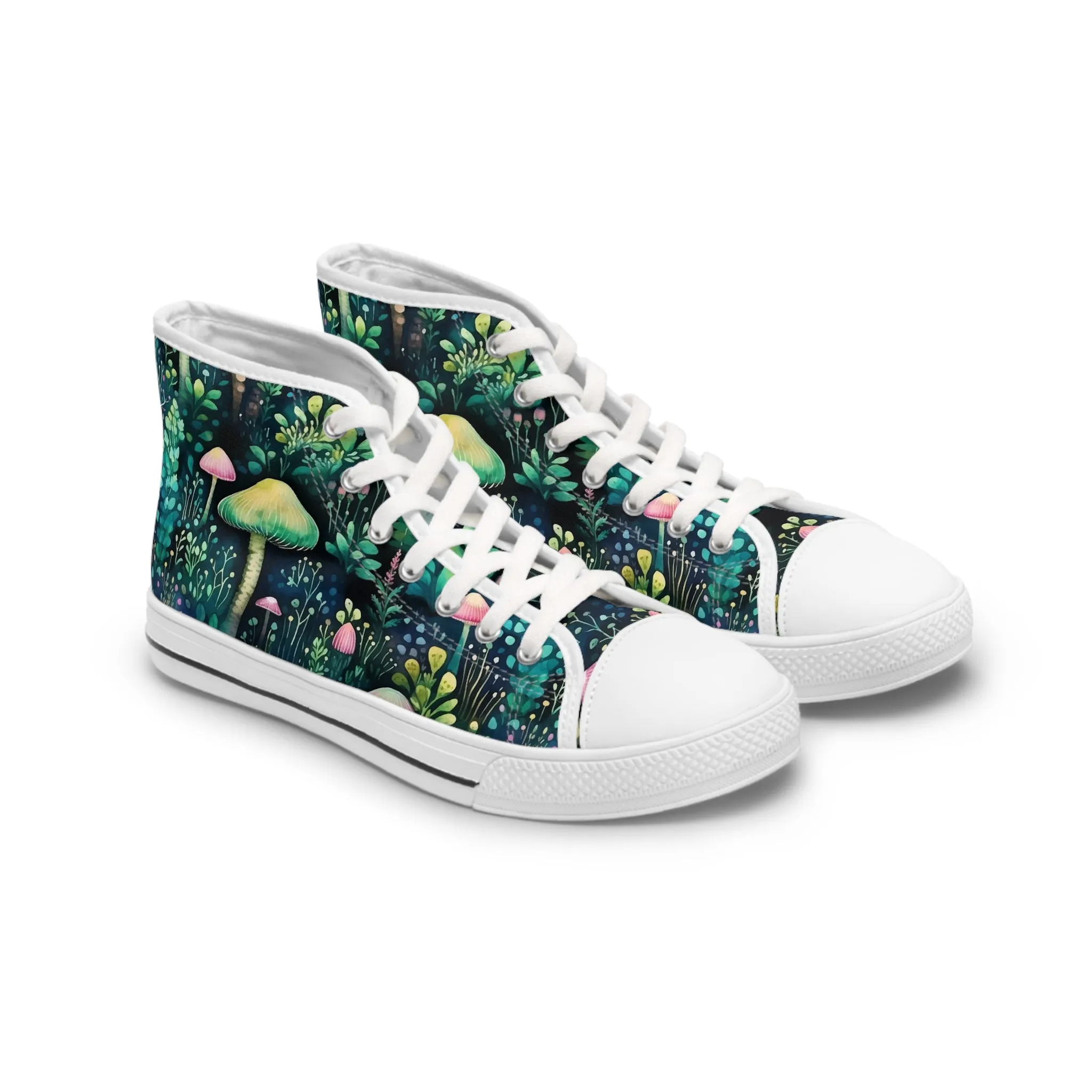 Mystic Moss Mushroom Women's High Top Sneakers