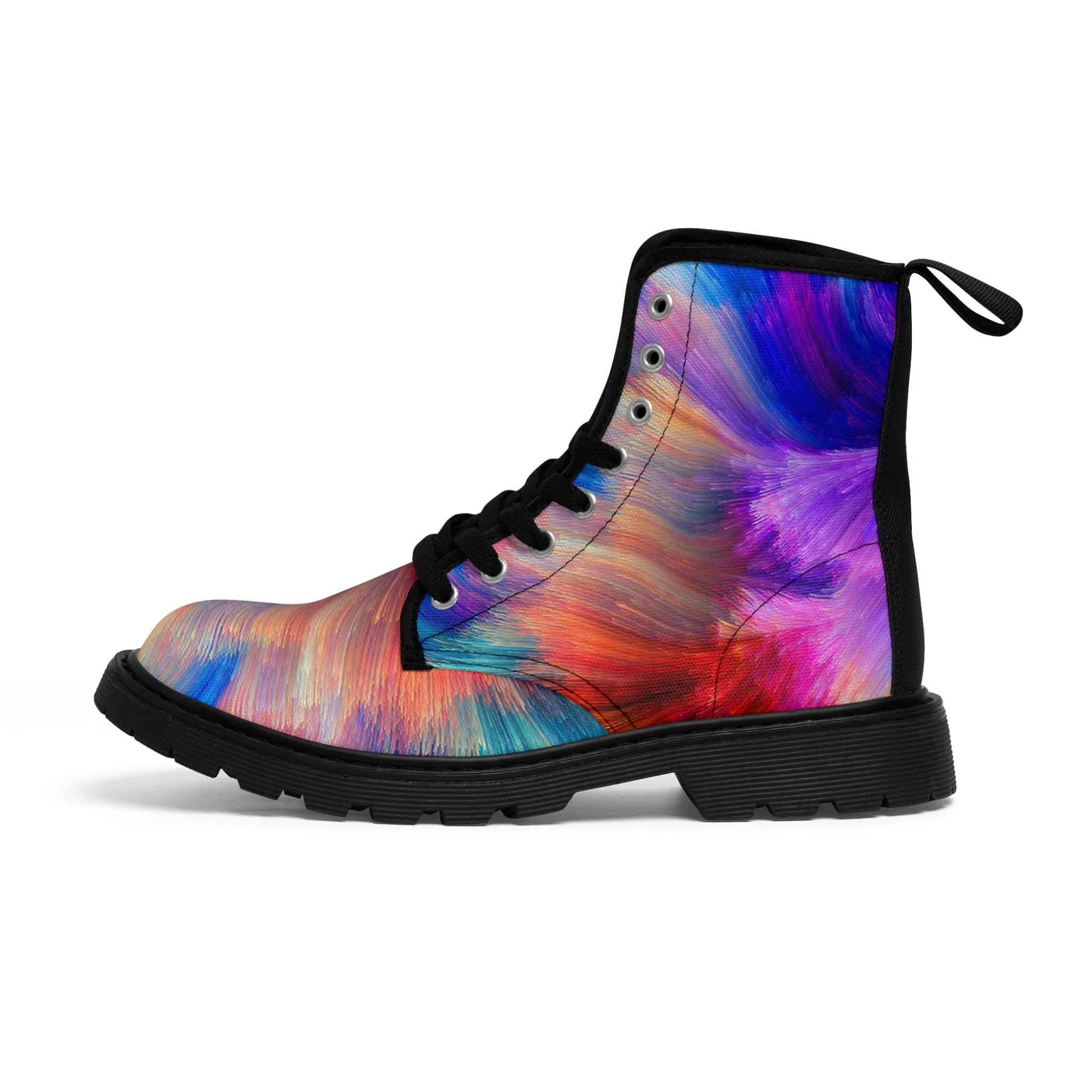 Neon Splash - Inovax Woman's Canvas Boots