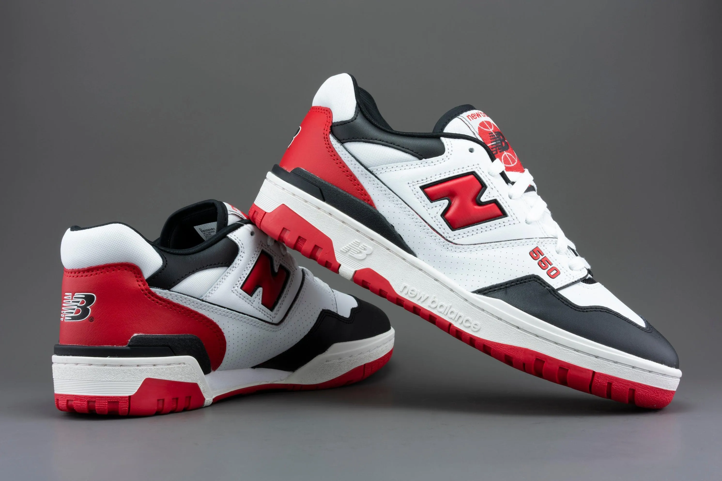 New Balance 550 White Red Black