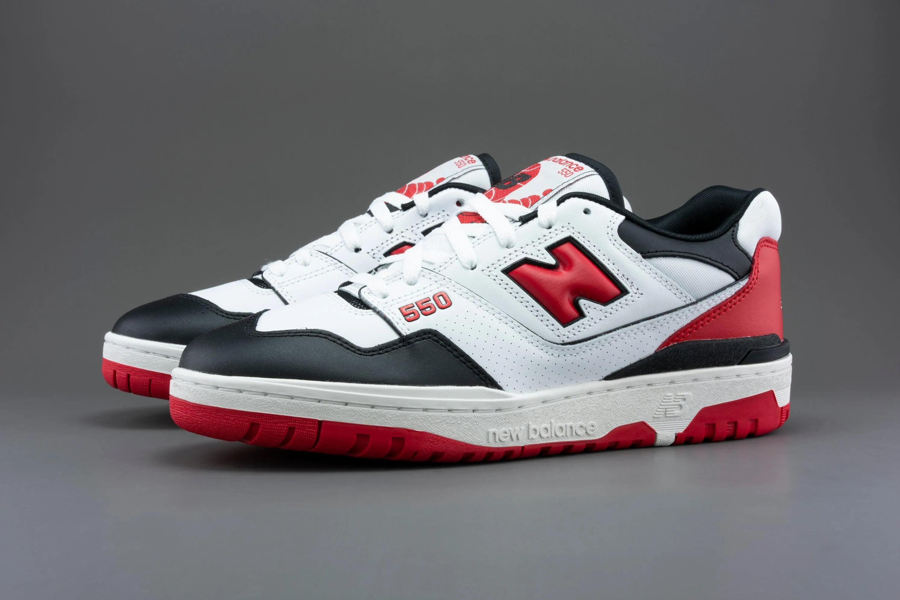 New Balance 550 White Red Black