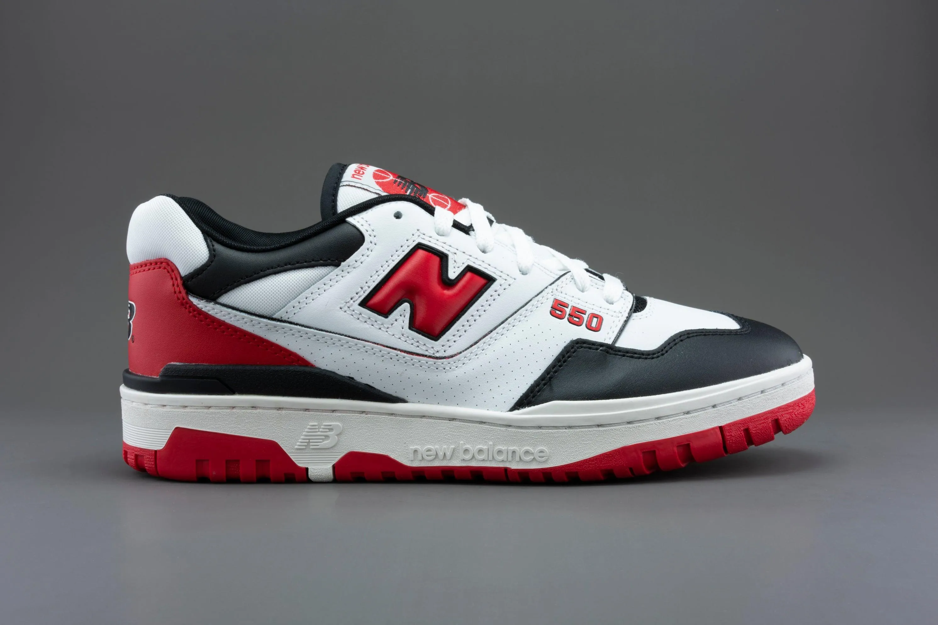 New Balance 550 White Red Black