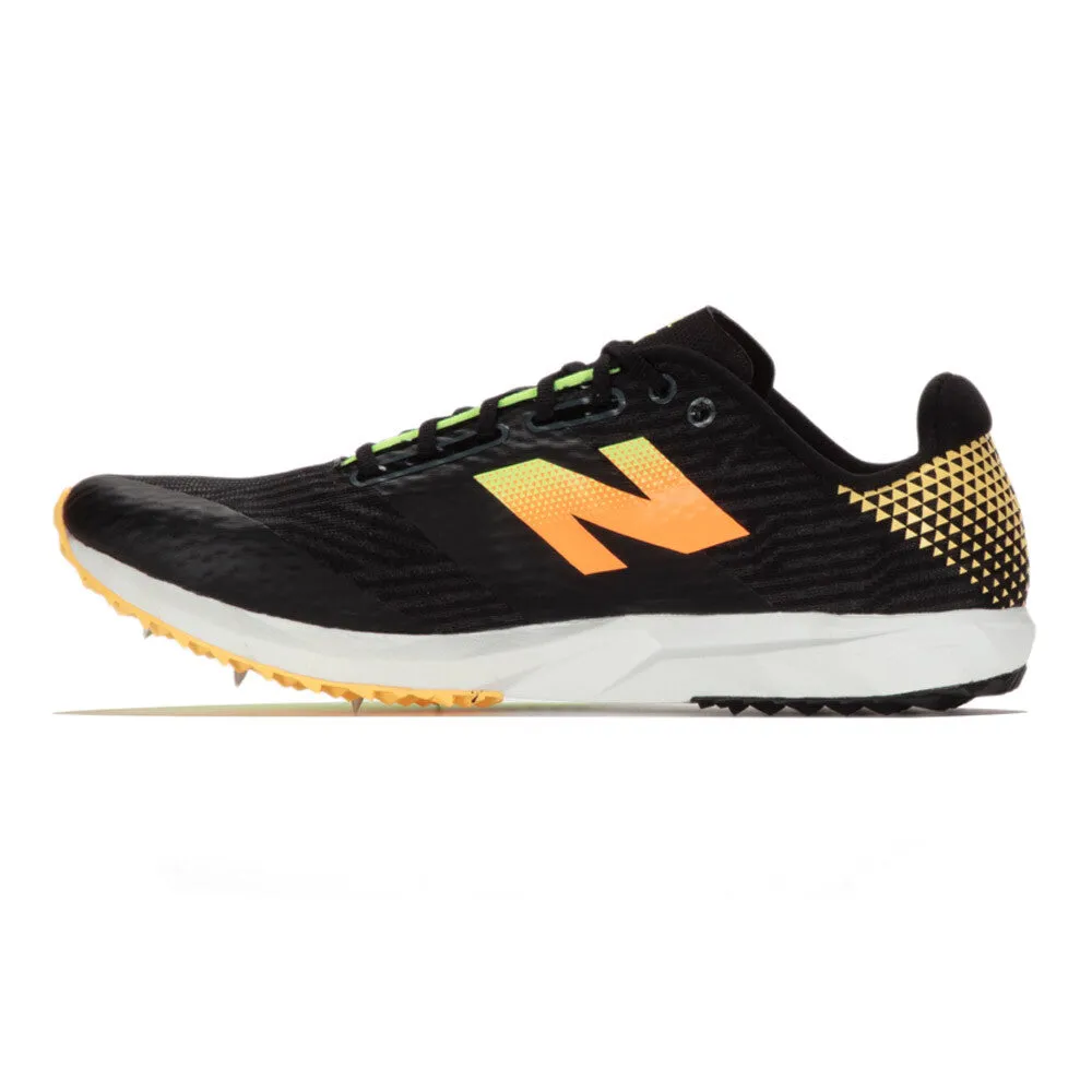 New Balance FuelCell XC7 v5 Running Spikes Black / Bleached Lime Glo / Hot Mango