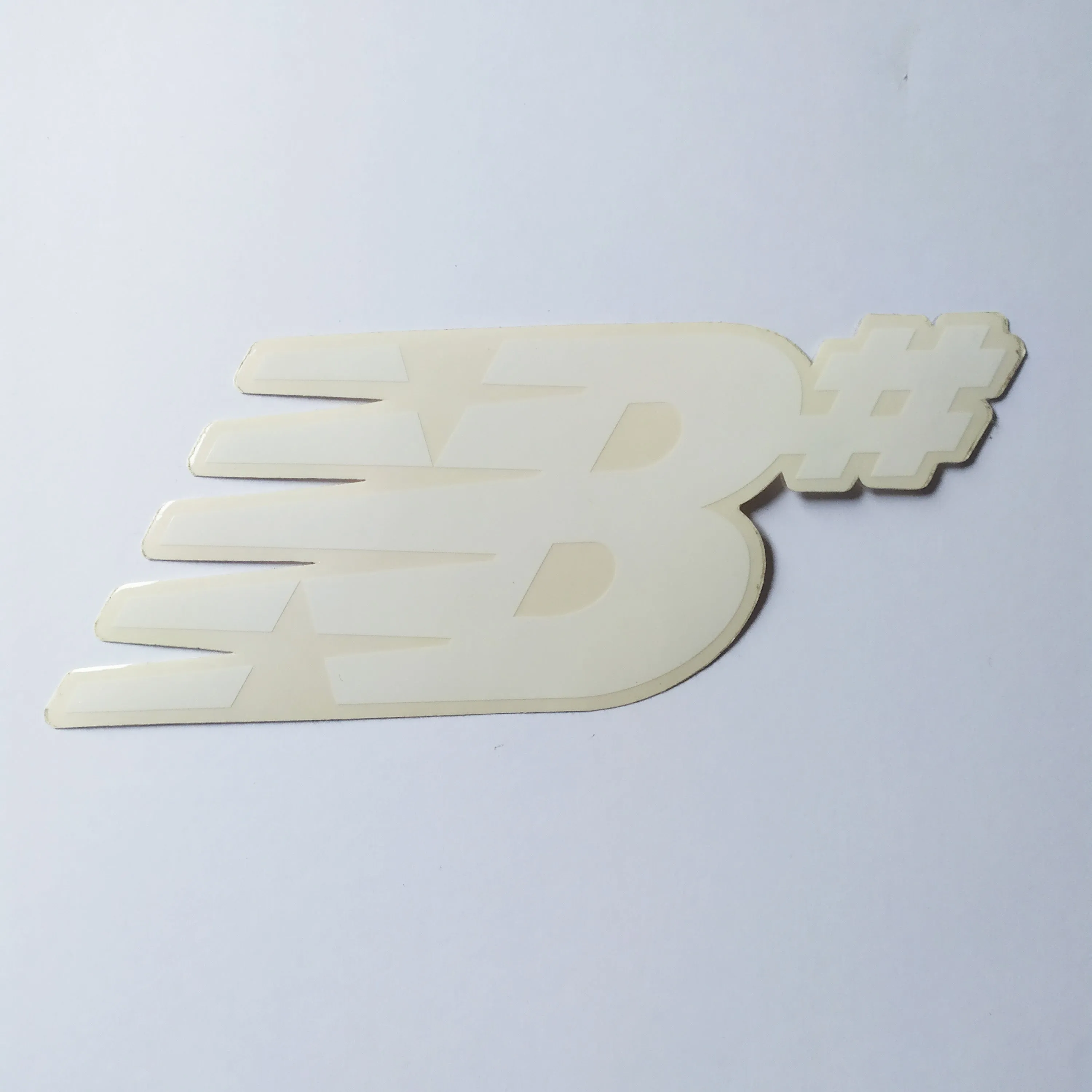 New Balance Skateboard Footwear Sticker - White, 19.5 cm