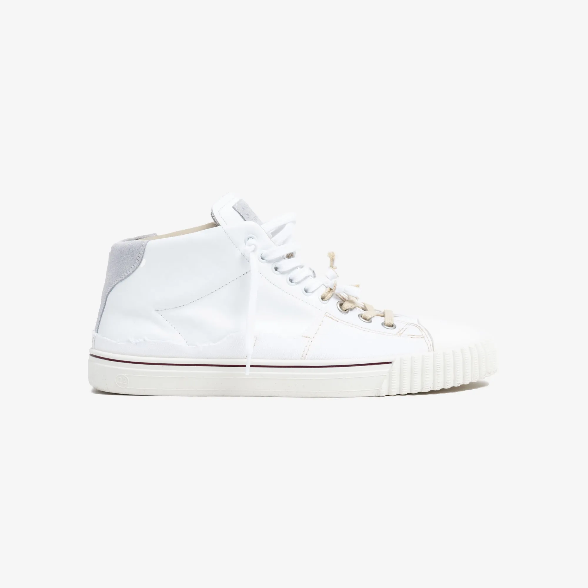 New Evolution Mid White Sneakers