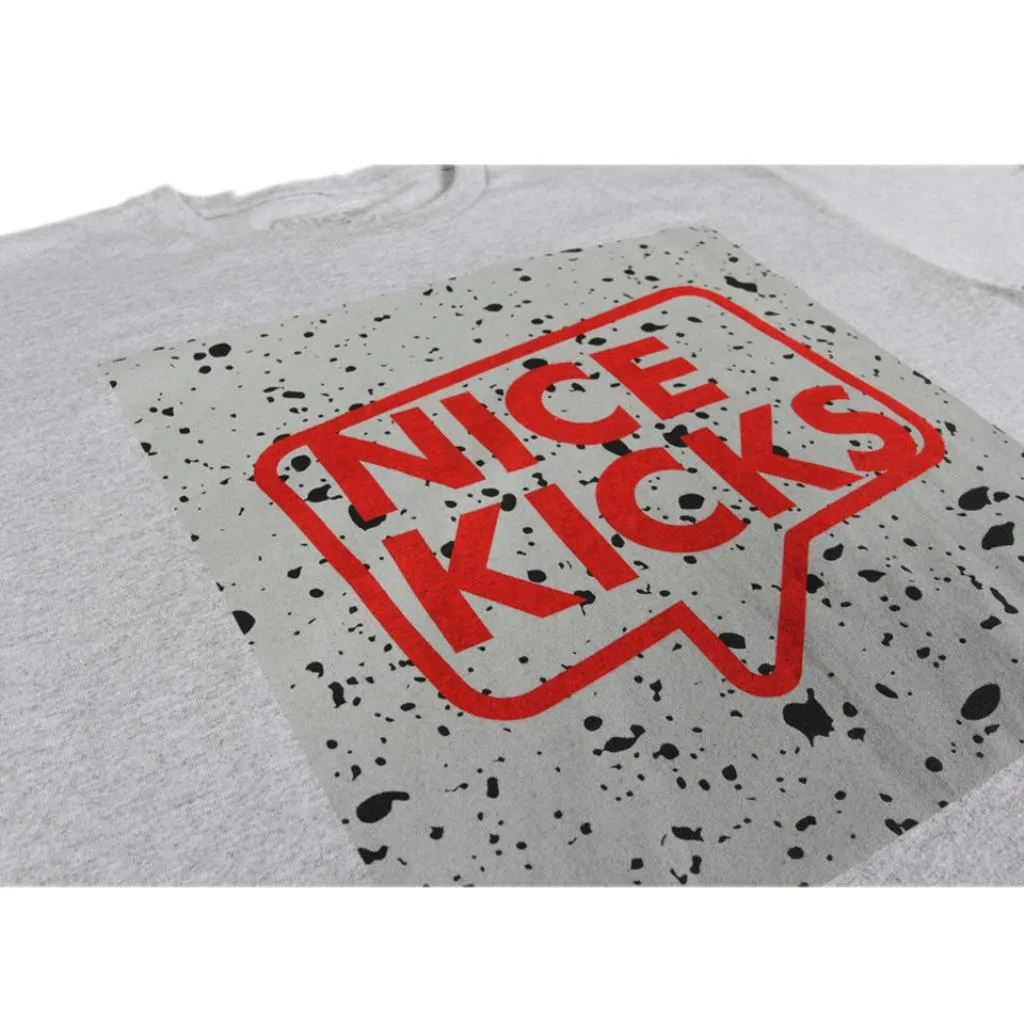 Nice Kicks Cement Tee - Grey/Red