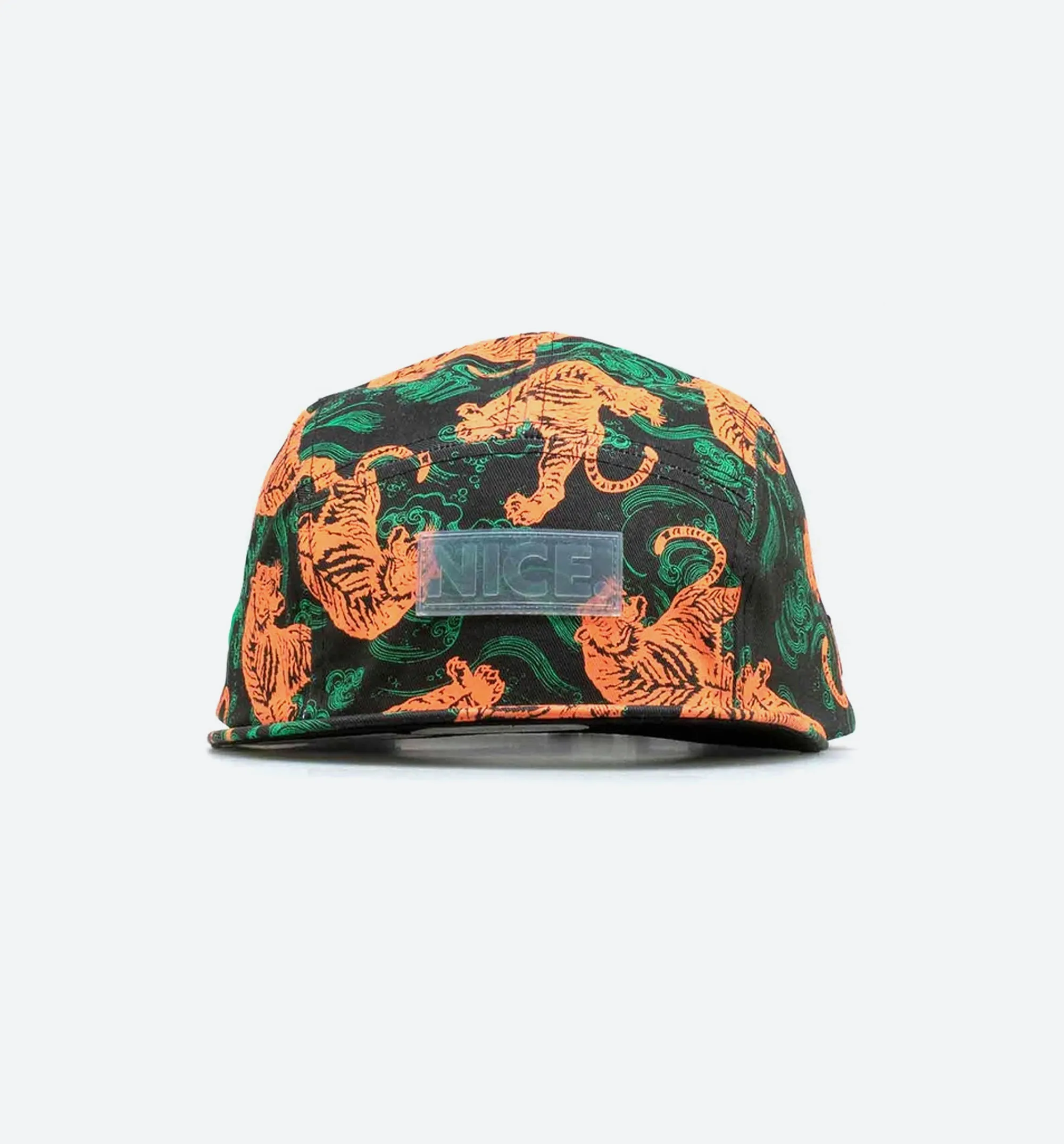 Nice Kicks Life Tiger Hat - Black/Orange/Green